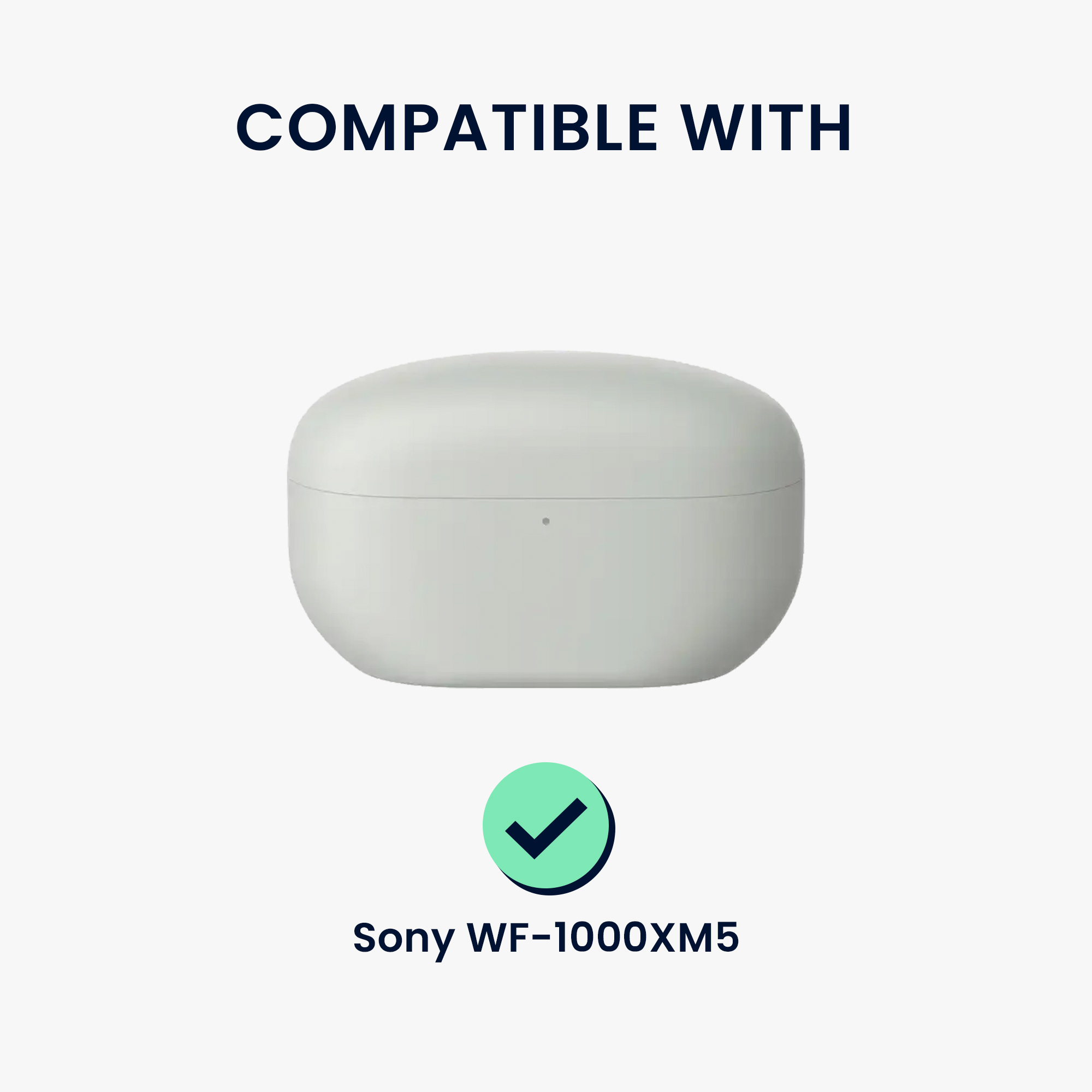 Pouzdro na sluchátka kwmobile pro Sony WF-1000XM5, pastelově zelená