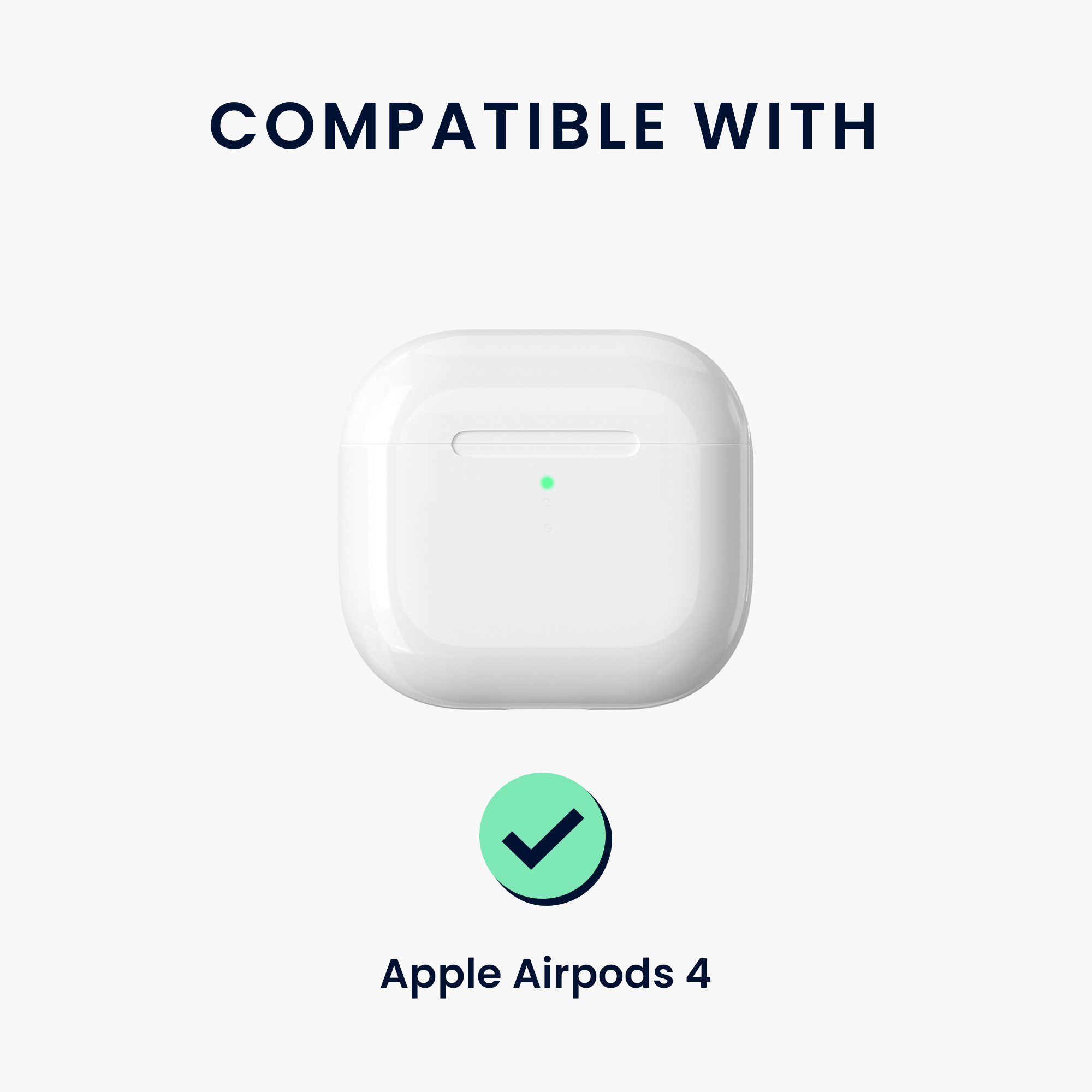 Pouzdro na sluchátka do uší pro Apple Airpods 4 kwmobile - měkký a odolný motiv kočka pilates