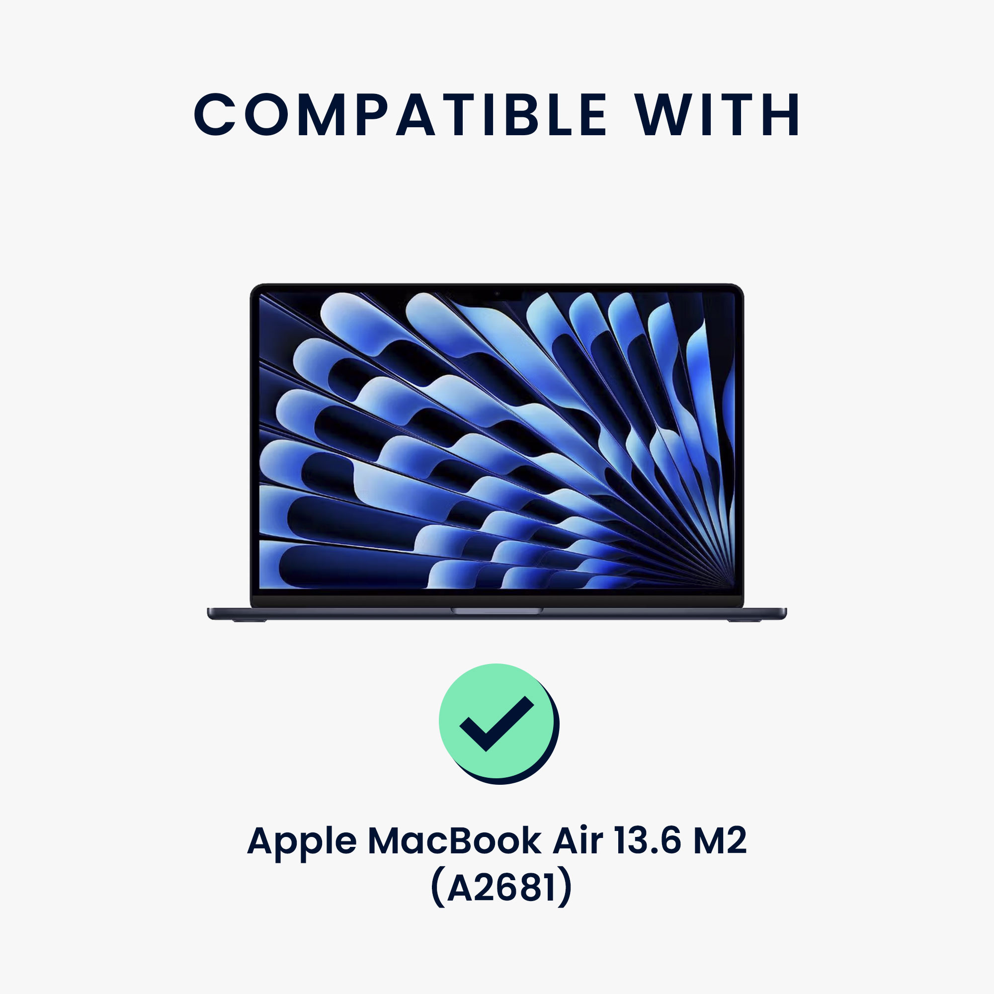 Privacy fólie na notebook kwmobile pro Apple MacBook Air 13.6 M2 (A2681) Touch ID model