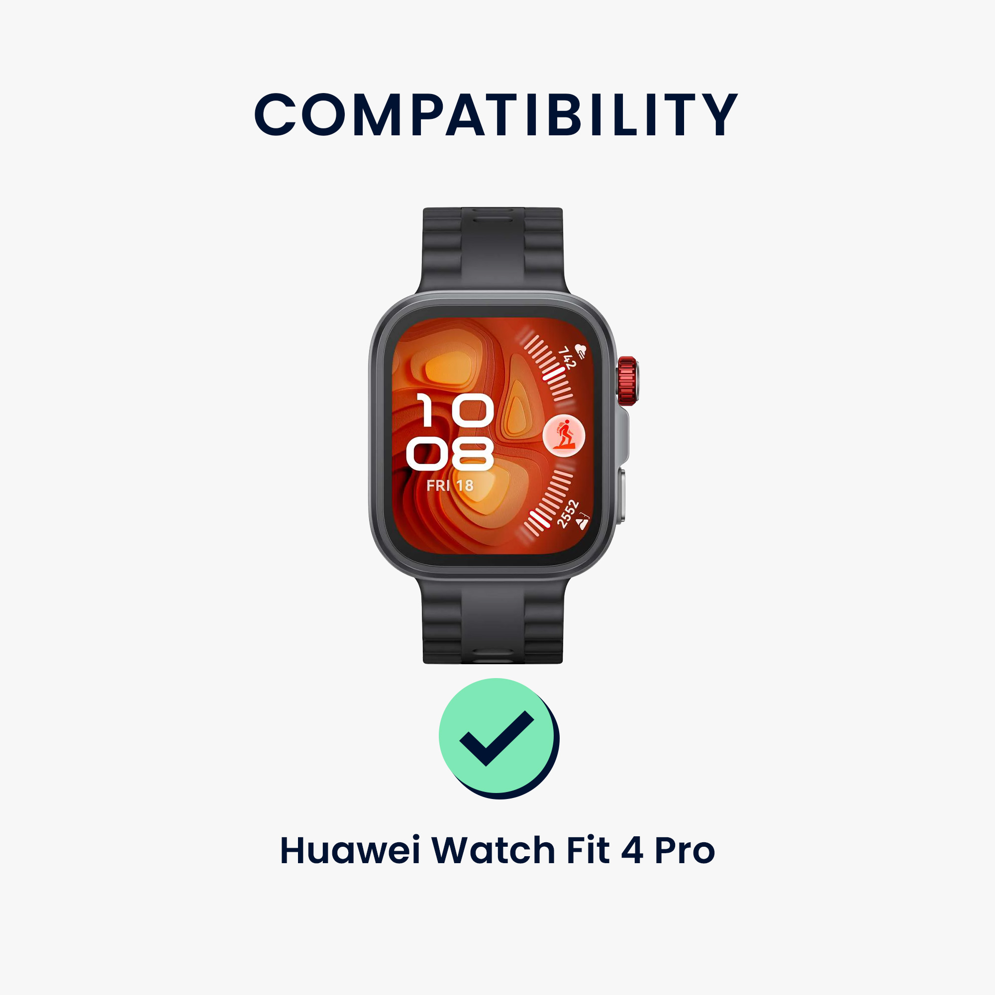 Ochranná fólie hodinky Huawei Watch Fit 4 Pro sada 2 ks 2x Smart Protector Anti-Fingerprint kwmobile