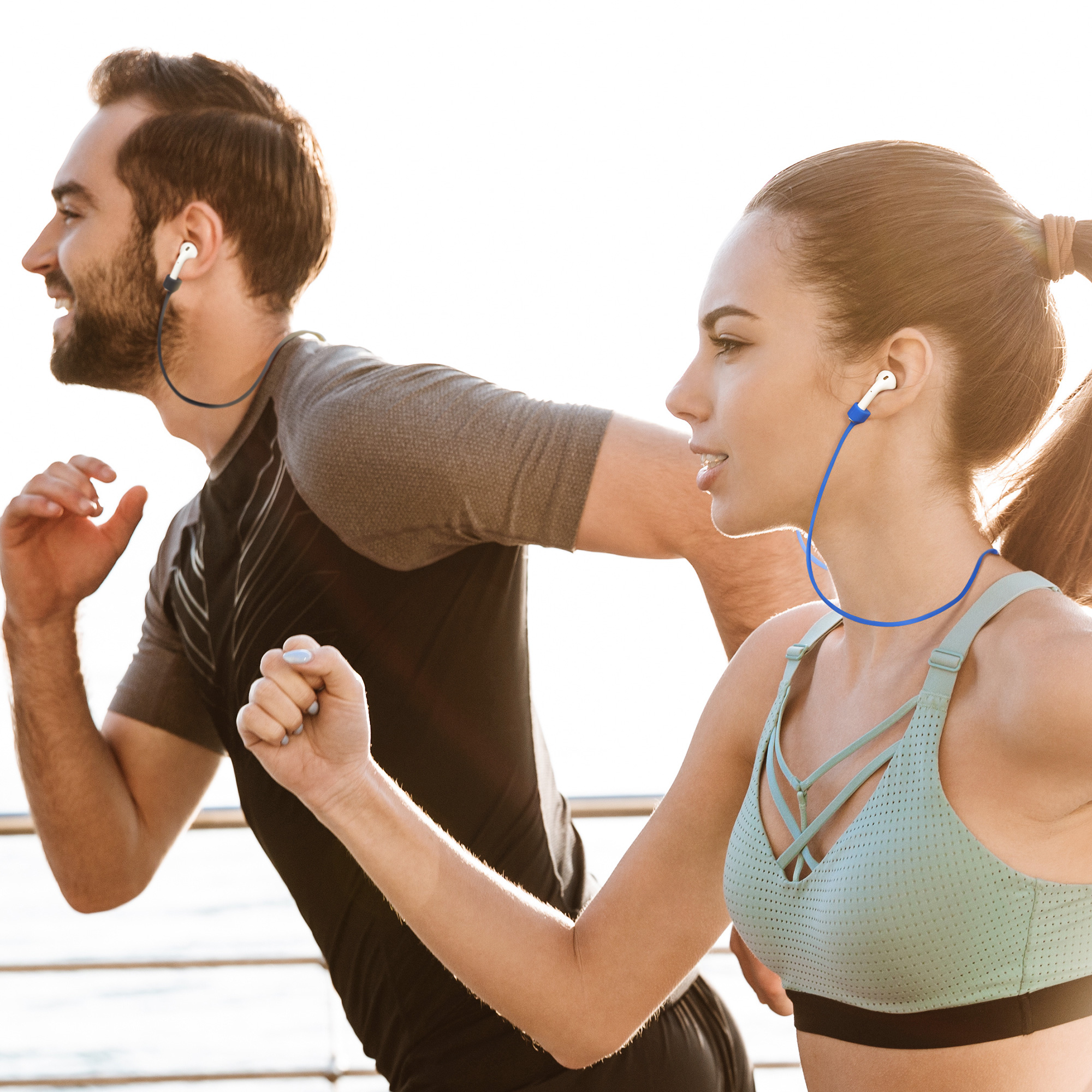 Šňůrka na sluchátka Samsung Galaxy Buds 3 / Soundcore P20i / Wave Beam / Fun Air Pro 4 kwmobile bílý