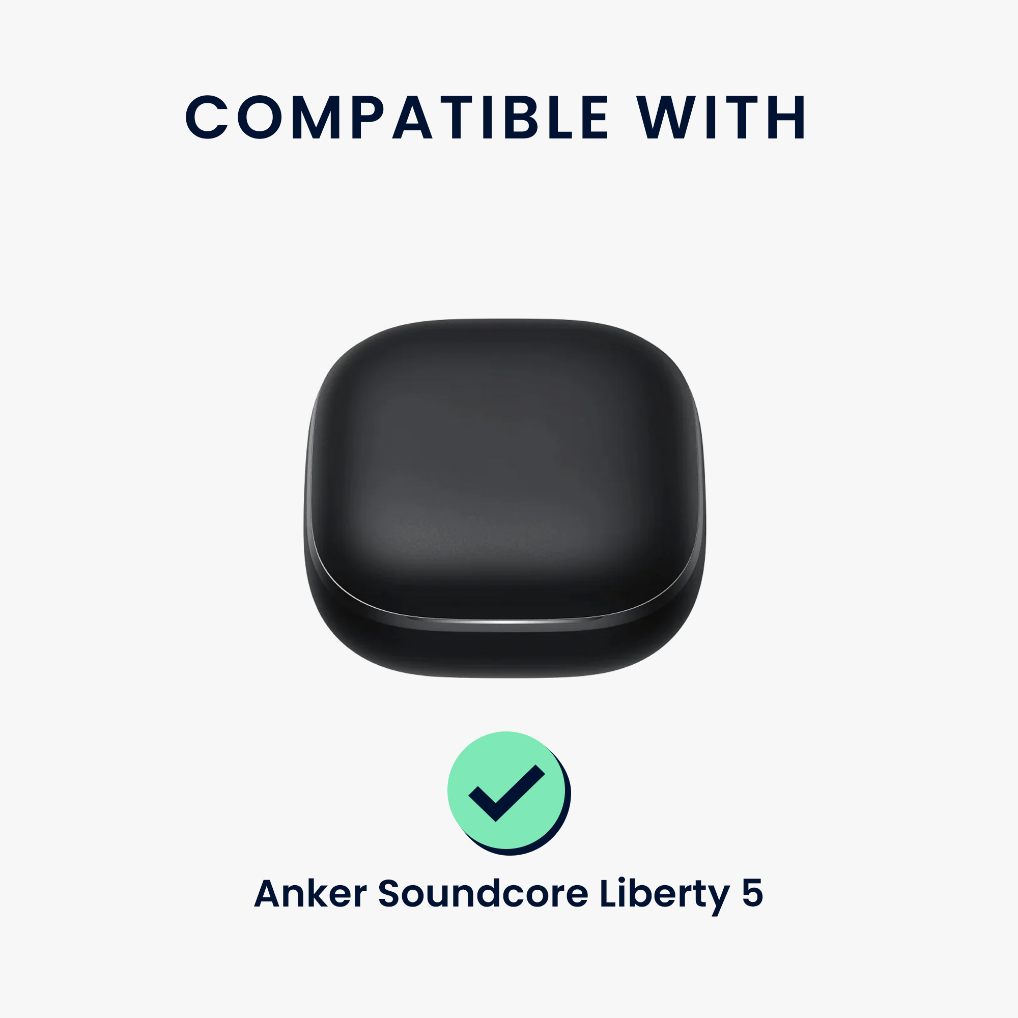Pouzdro kwmobile pro Anker Soundcore Liberty 5 Case, Cover Embossed Pattern