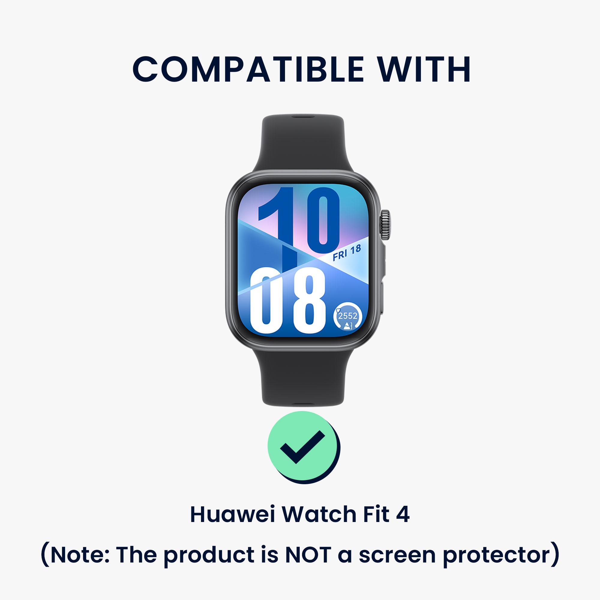 Glitter rámeček hodinky Huawei Watch Fit 4 třpytivý sada 2 ks stříbrná/růžovo-zlatá kwmobile