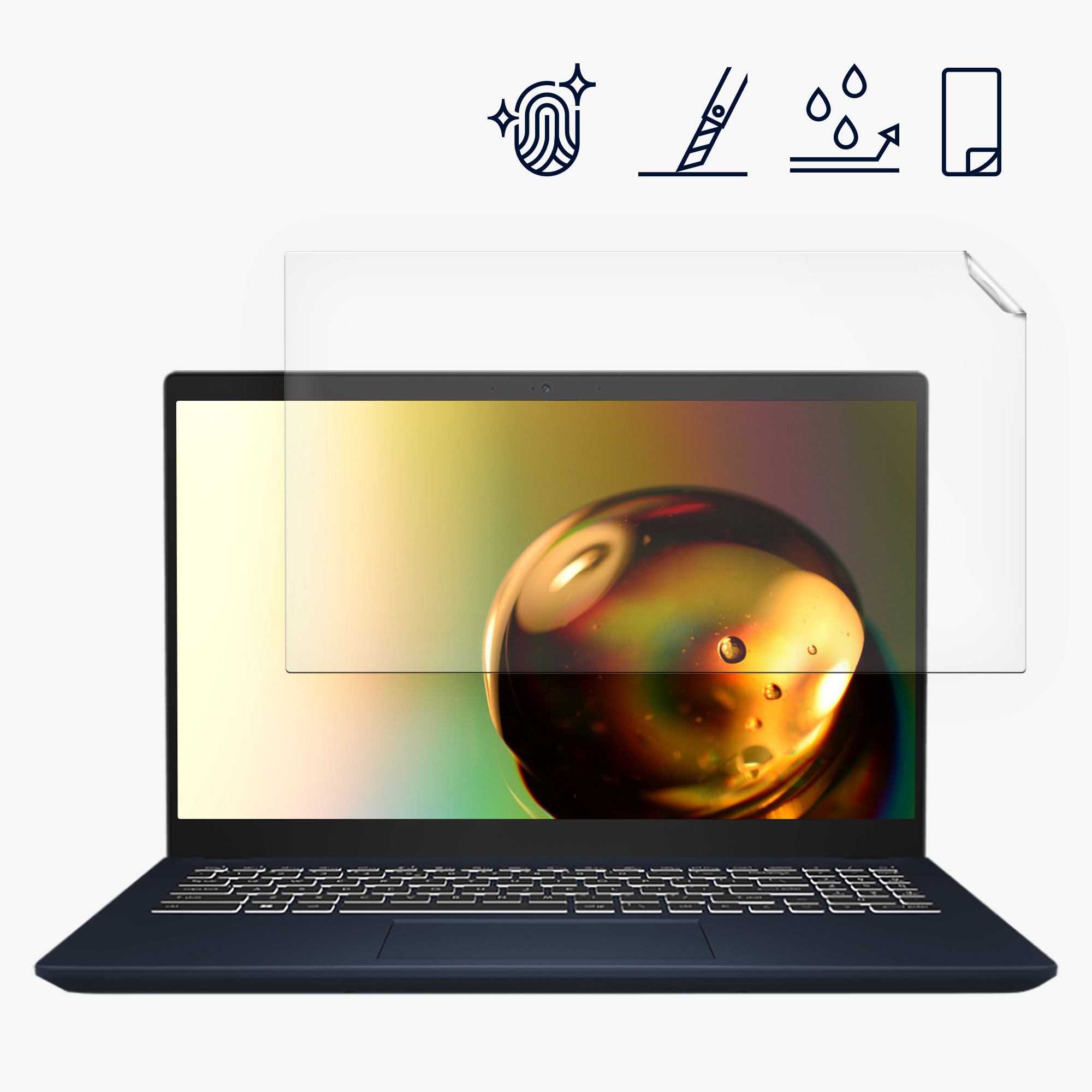Ochranná fólie kwmobile pro MSI Modern 15 Lifestyle & Business 15.6" (B7M-284) - Matná