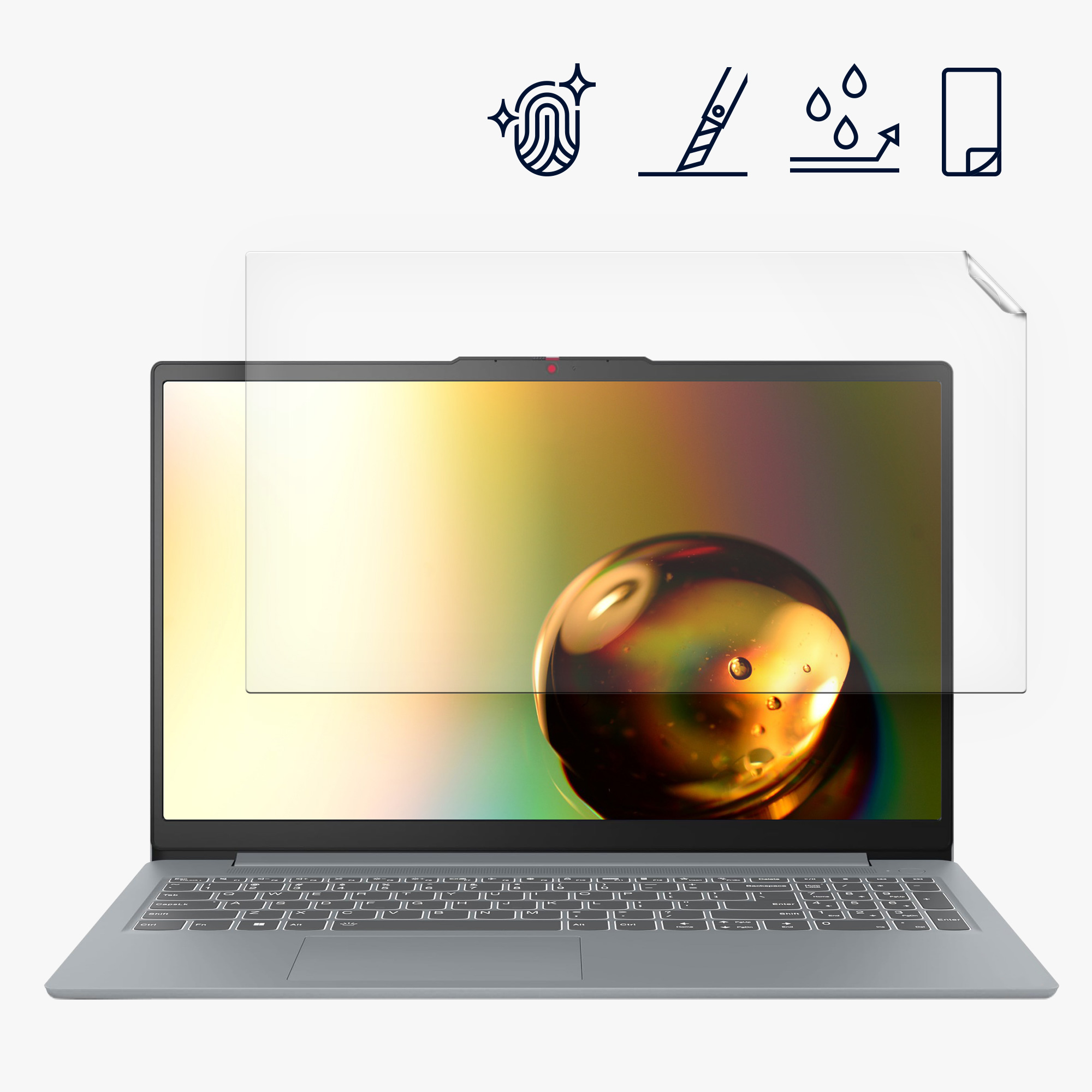 Ochranná fólie na notebook kwmobile pro Lenovo IdeaPad Slim 3i 15.6" Inch - matná