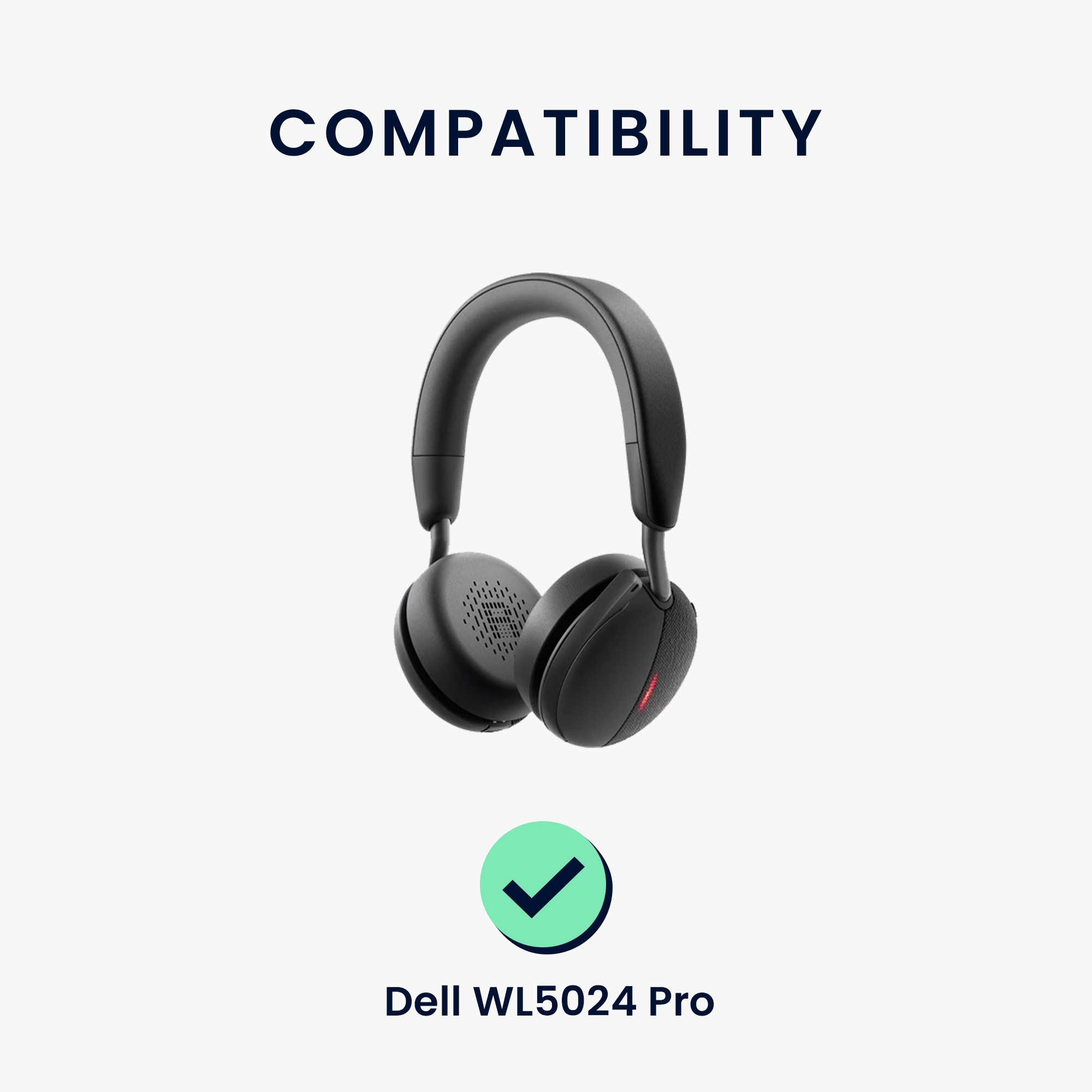 Náhradní náušníky kwmobile pro Dell WL5024 Pro - 2 ks - černá