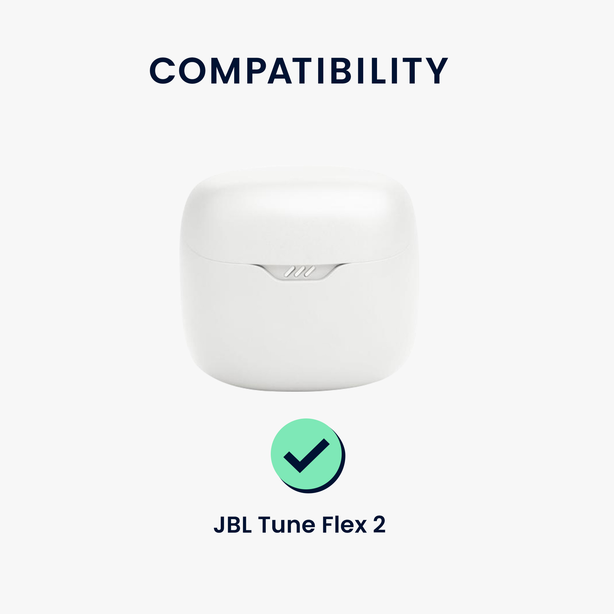 Pouzdro na sluchátka kwmobile pro JBL Tune Flex 2 - tmavě modrá