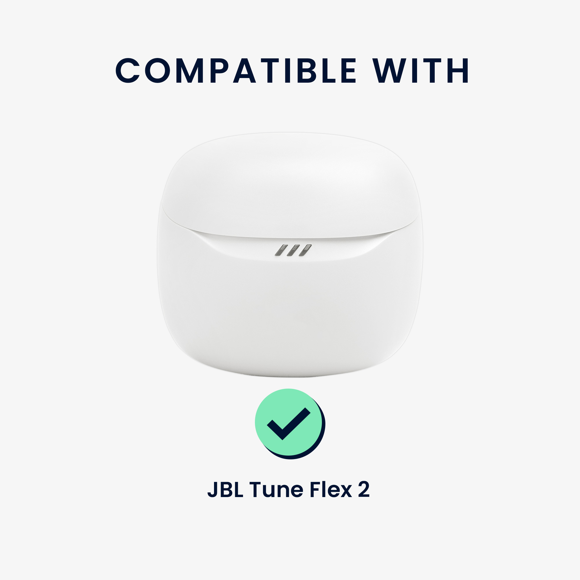 Pouzdro na sluchátka kwmobile pro JBL Tune Flex 2 - transparentní