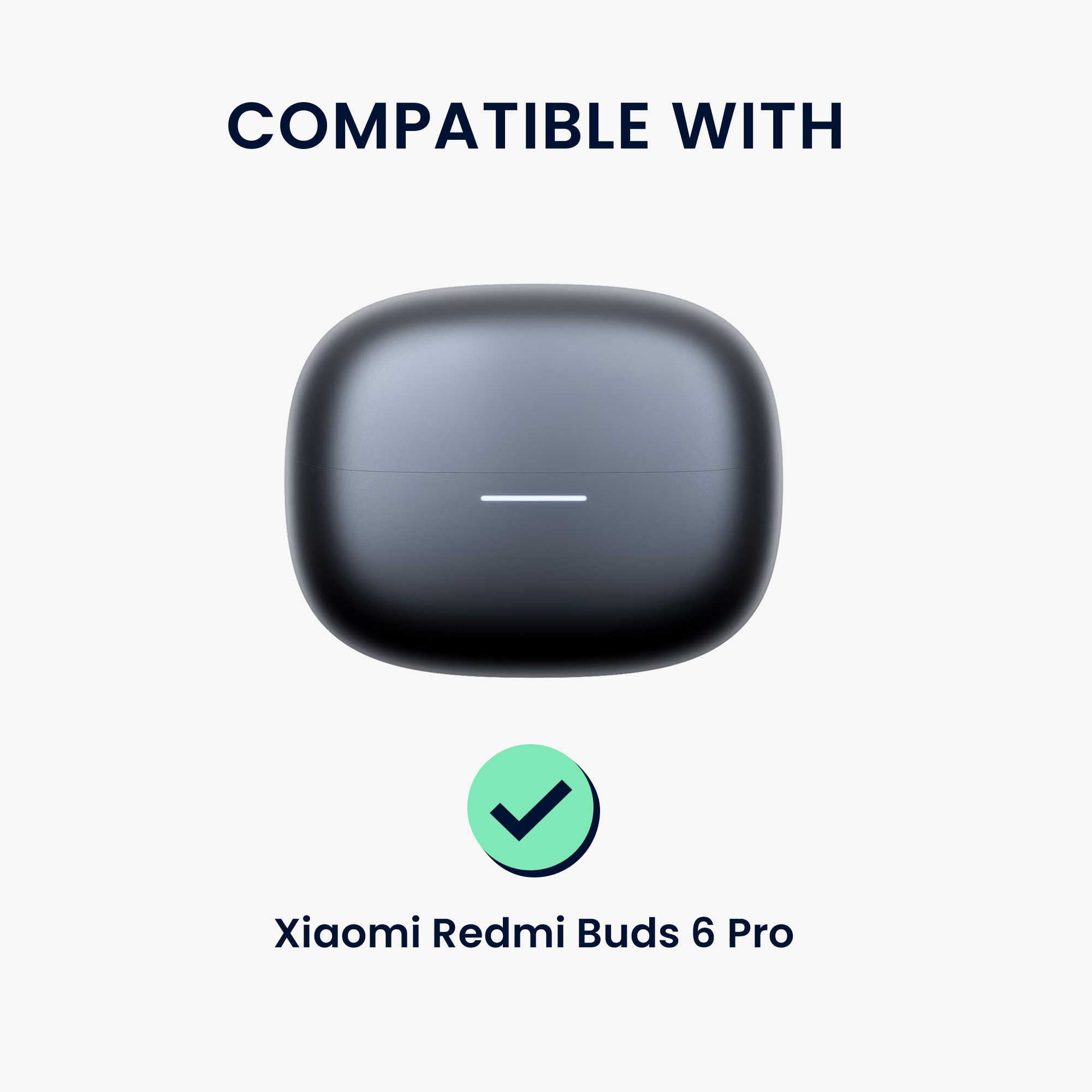 Silikonový řemínek hodinky Xiaomi Redmi Buds 6 Pro náhradní zelená kwmobile