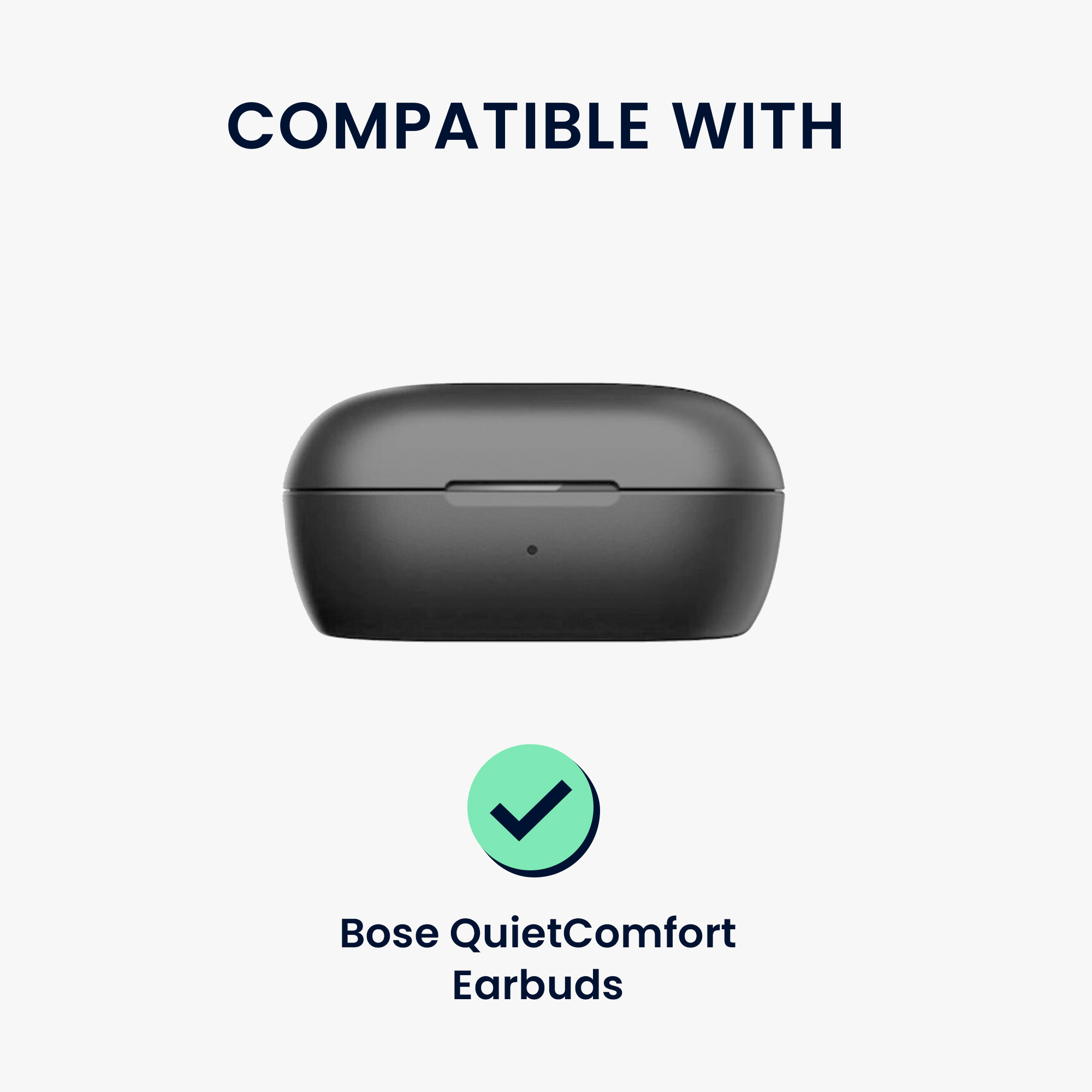 Silikonový obal nabíjecí pouzdro sluchátka Bose QuietComfort Earbuds černá kwmobile