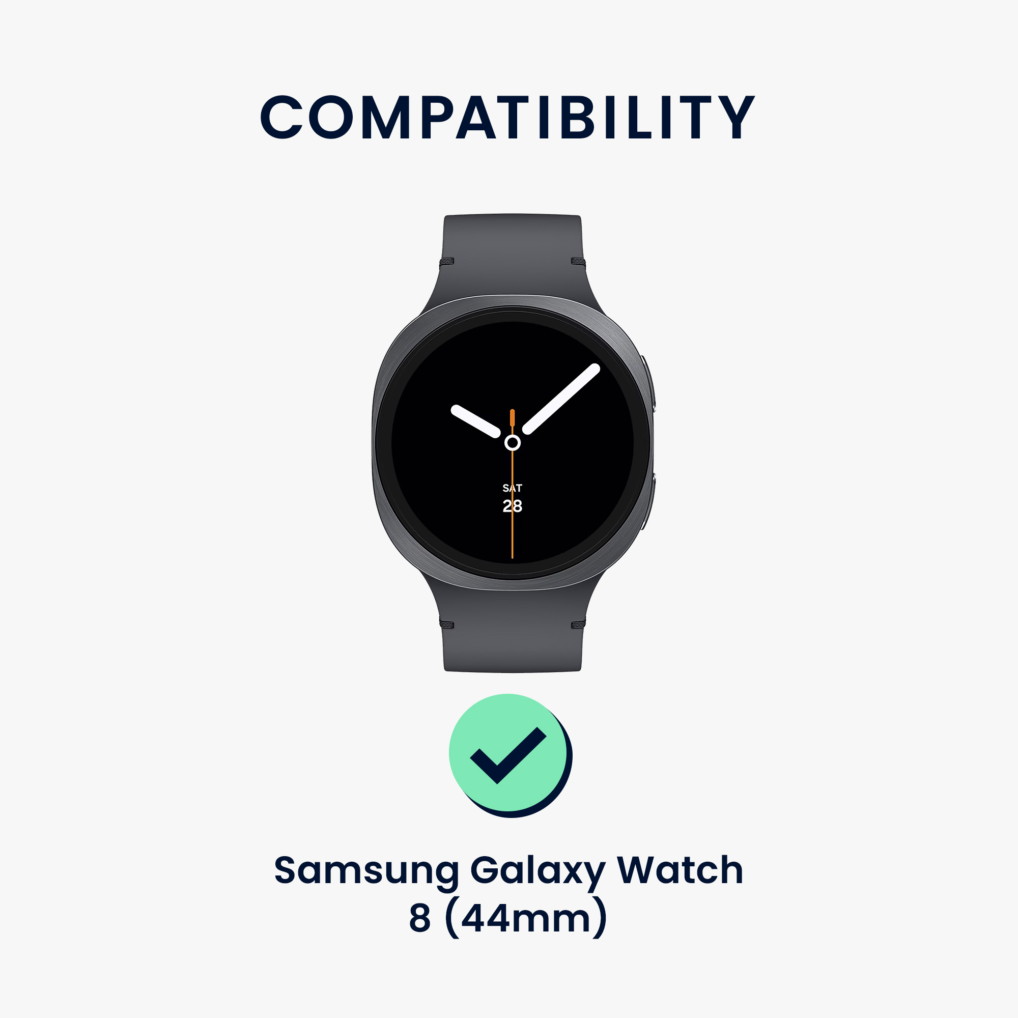 2x Ochranná fólie na hodinky Galaxy Watch 8 (44mm) kwmobile anti-fingerprint