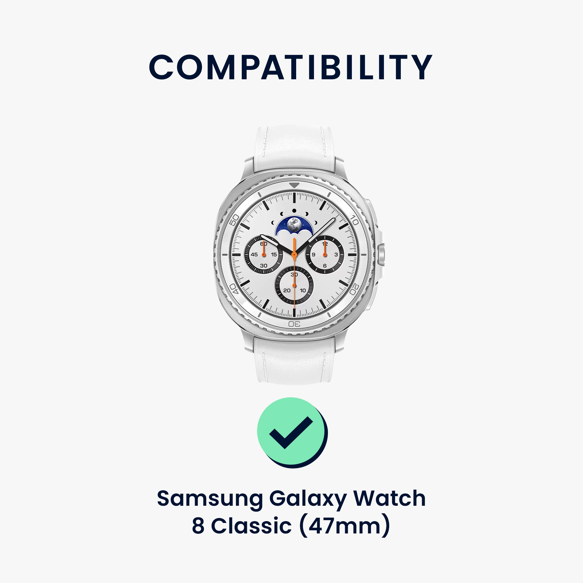 2x Ochranná fólie na hodinky Galaxy Watch 8 Classic (47mm) kwmobile anti-fingerprint