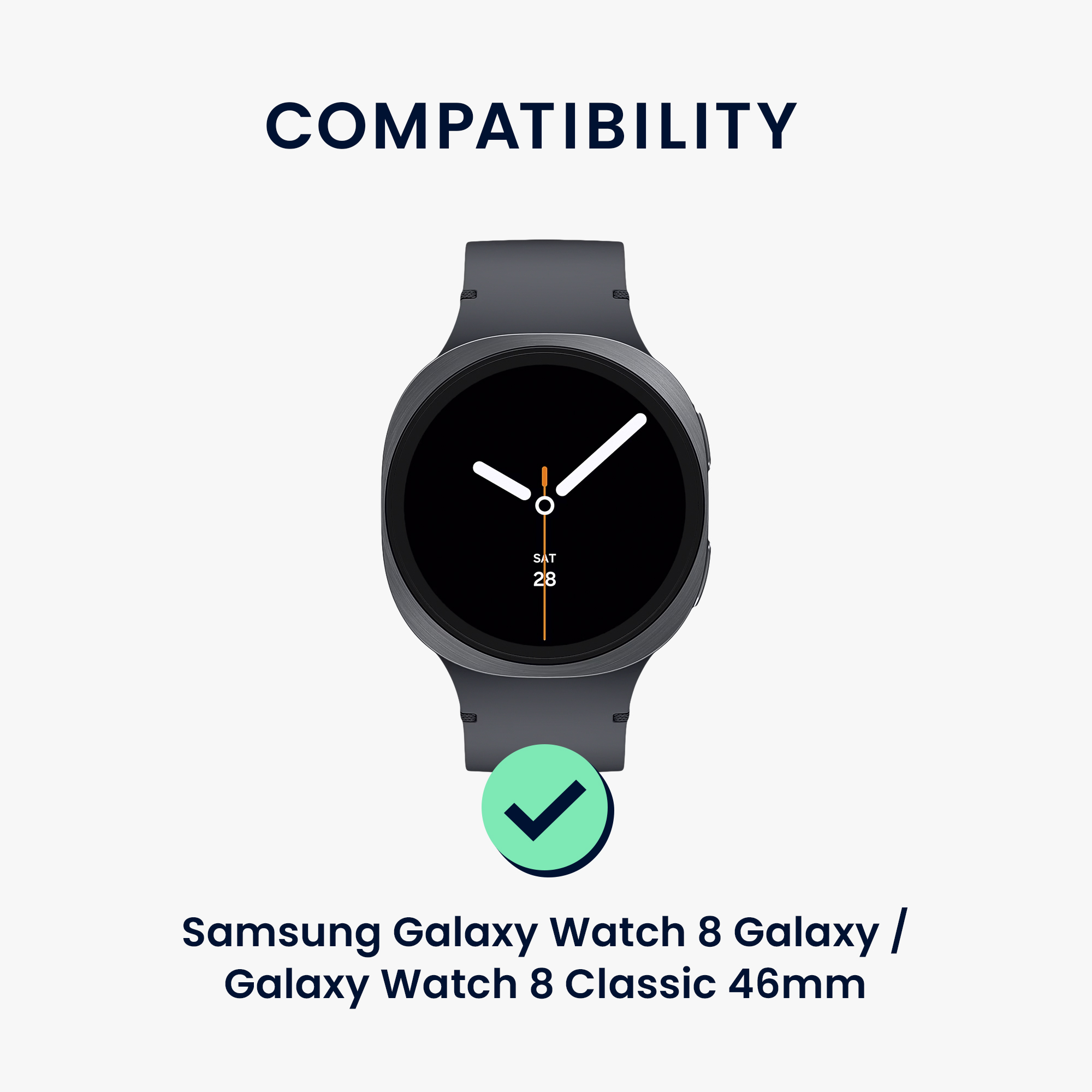 Řemínek na hodinky Galaxy Watch 8 Galaxy / Galaxy Watch 8 Classic 46mm Strap kwmobile černý