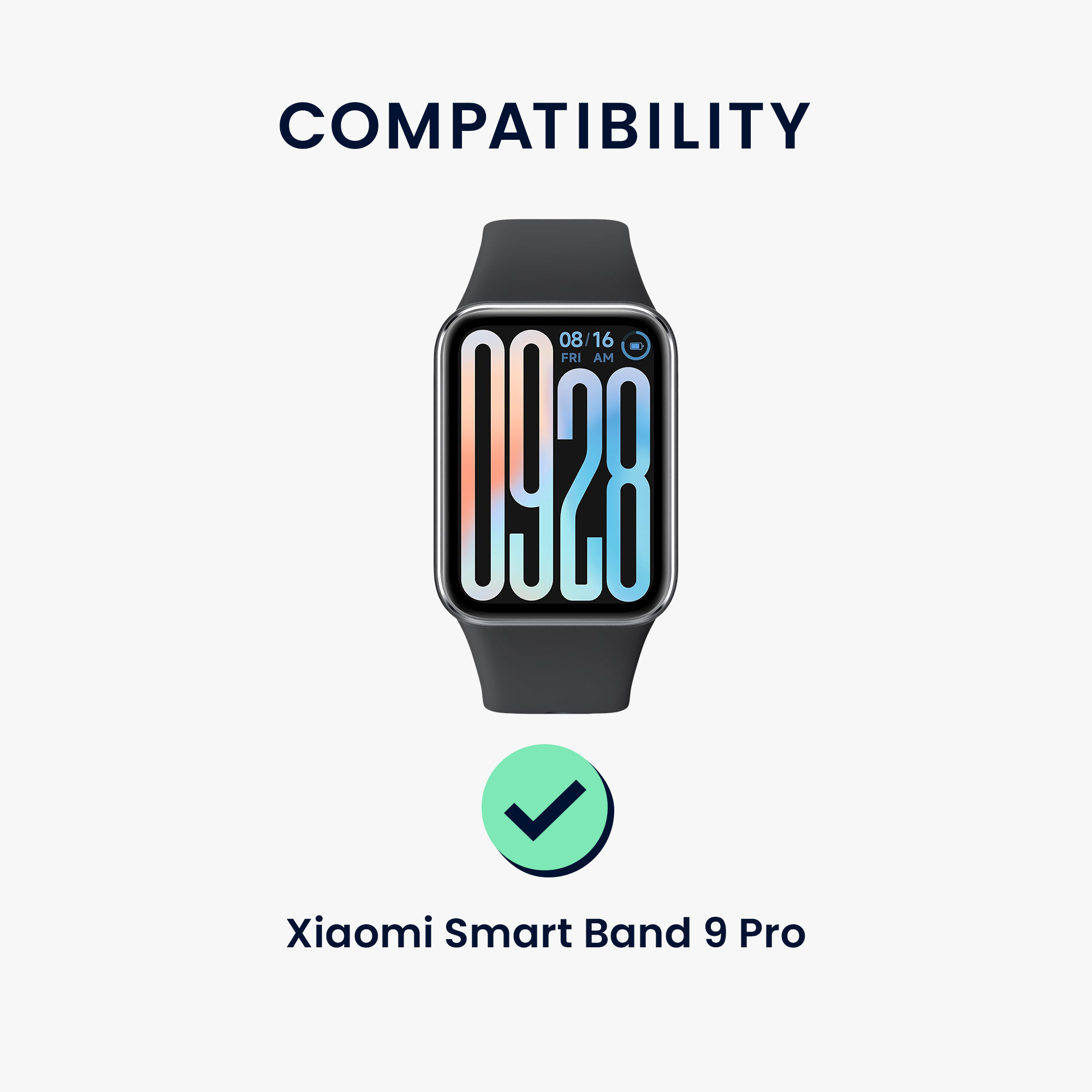 2x Ochranná fólie Xiaomi Smart Band 9 Pro kwmobile - 2x smart watch protector anti-fingerprint