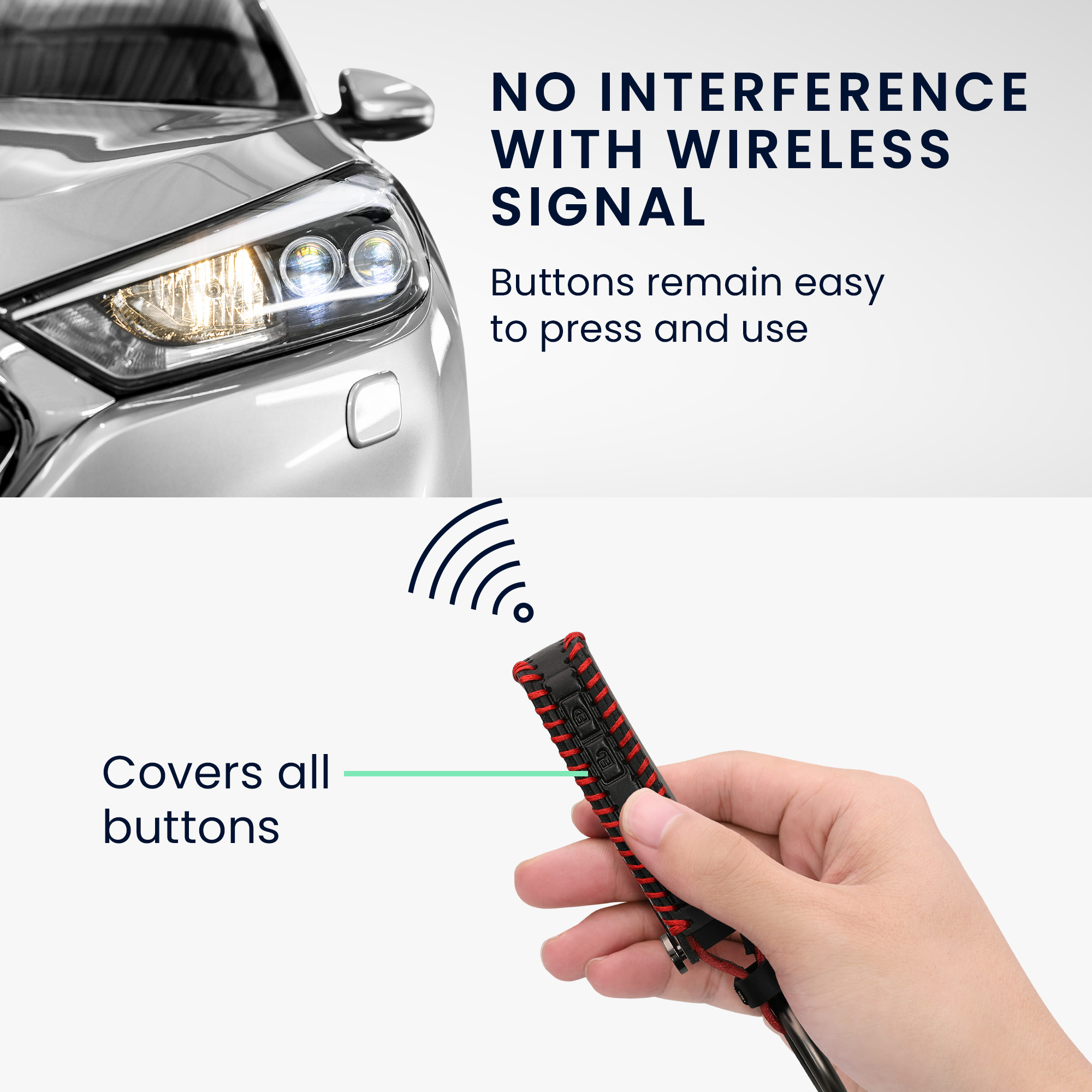 Pouzdro na klíč od auta Mazda - kwmobile - černá/červená
