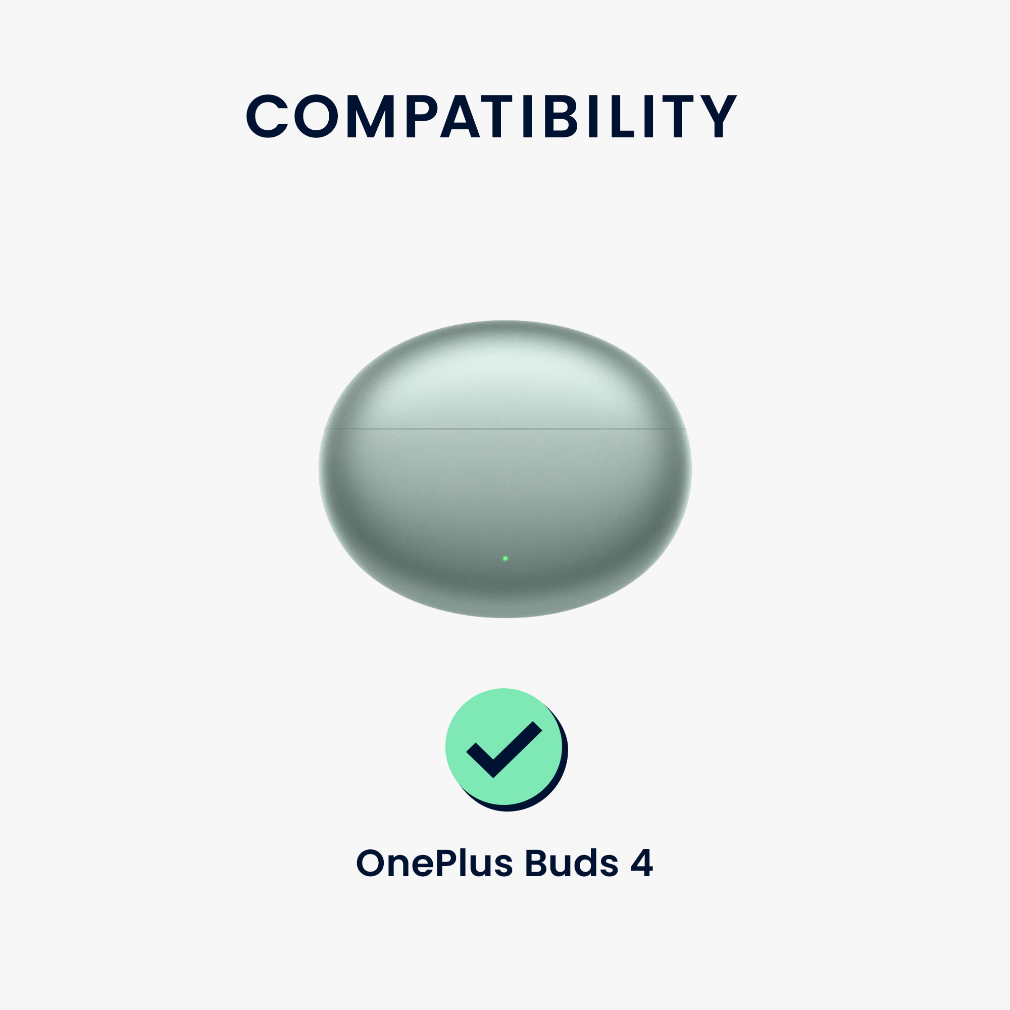 Obal pro OnePlus Buds 4 kwmobile s karabinou silikonové - černá