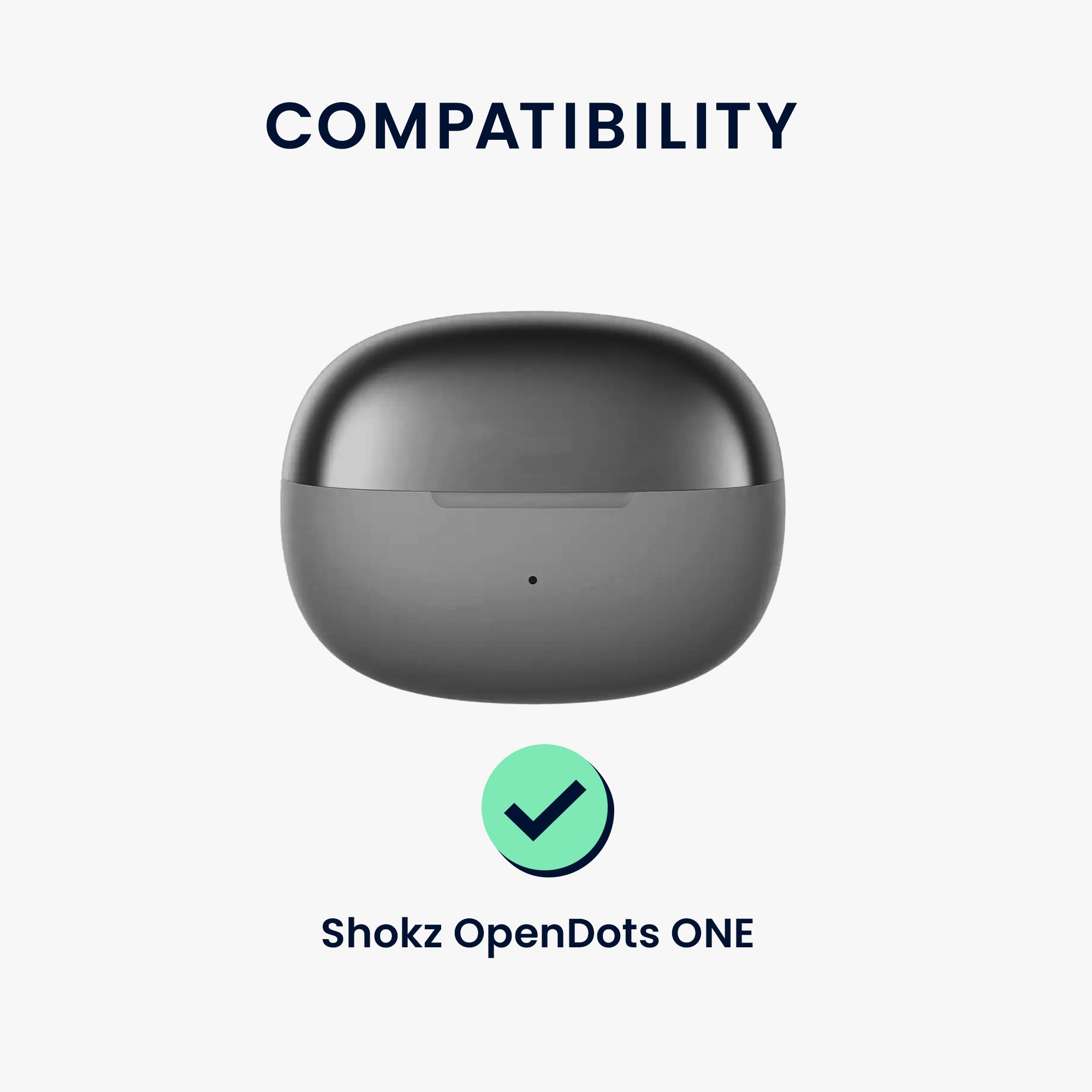Pouzdro na sluchátka kwmobile pro Shokz OpenDots ONE, pudrově růžová