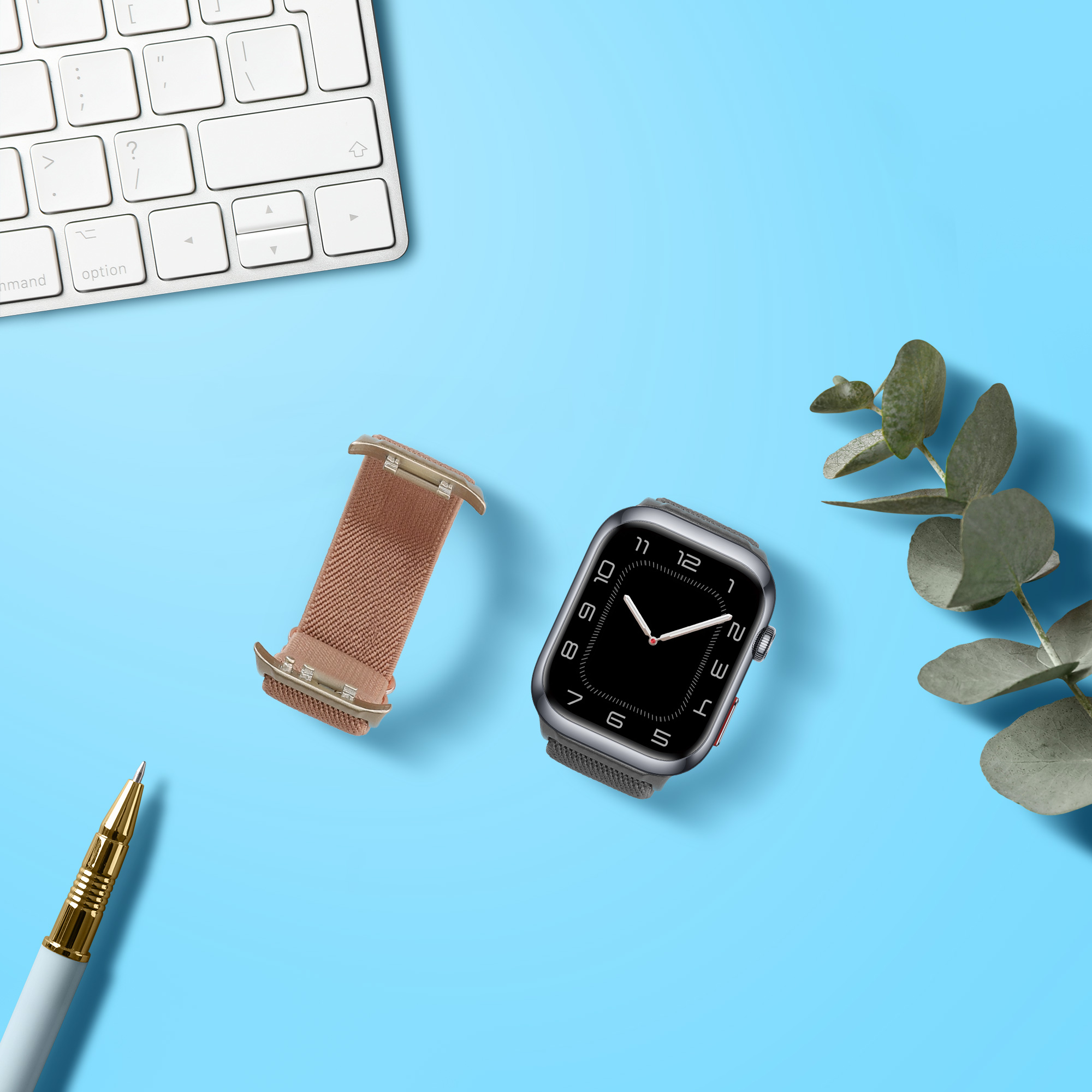 Nylonový řemínek Huawei Watch D2 sada 2 ks tmavě šedá/pudrová růžová kwmobile