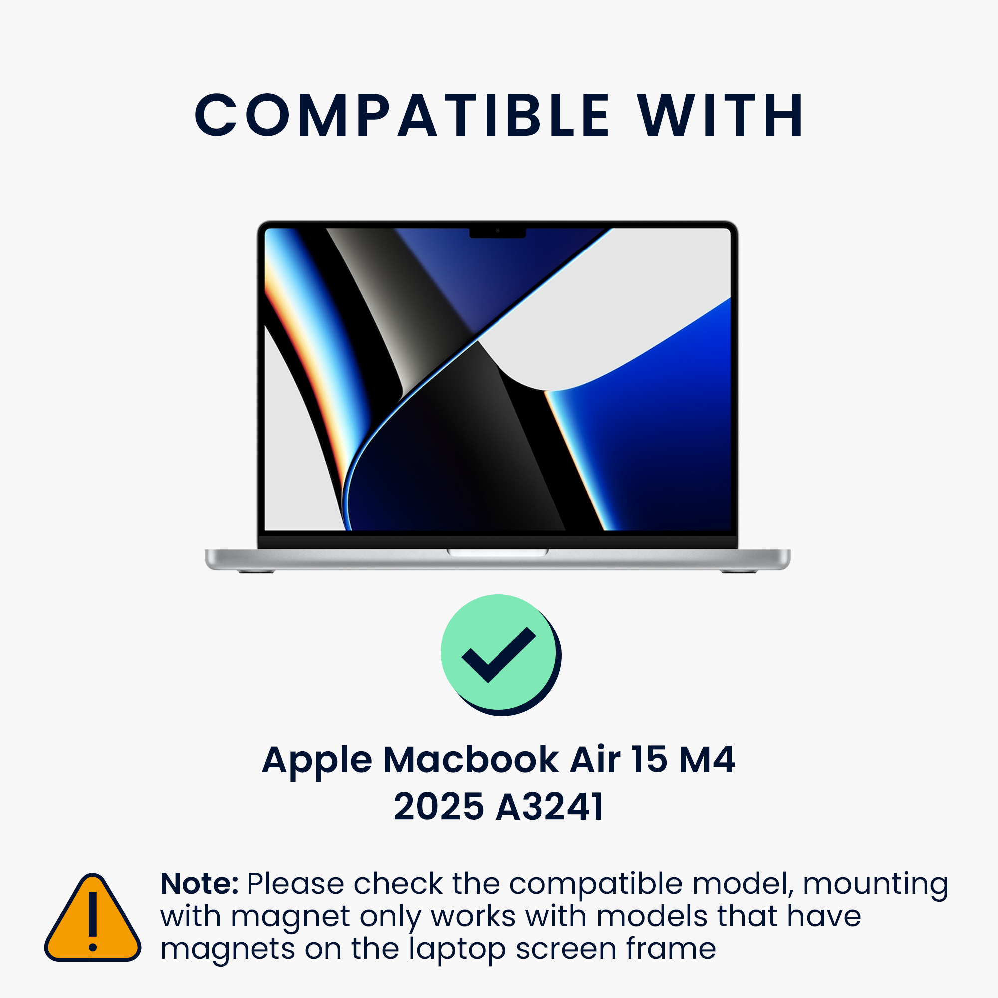 Privacy fólie na notebook kwmobile pro Apple Macbook Air 15 M4 2025 A3241