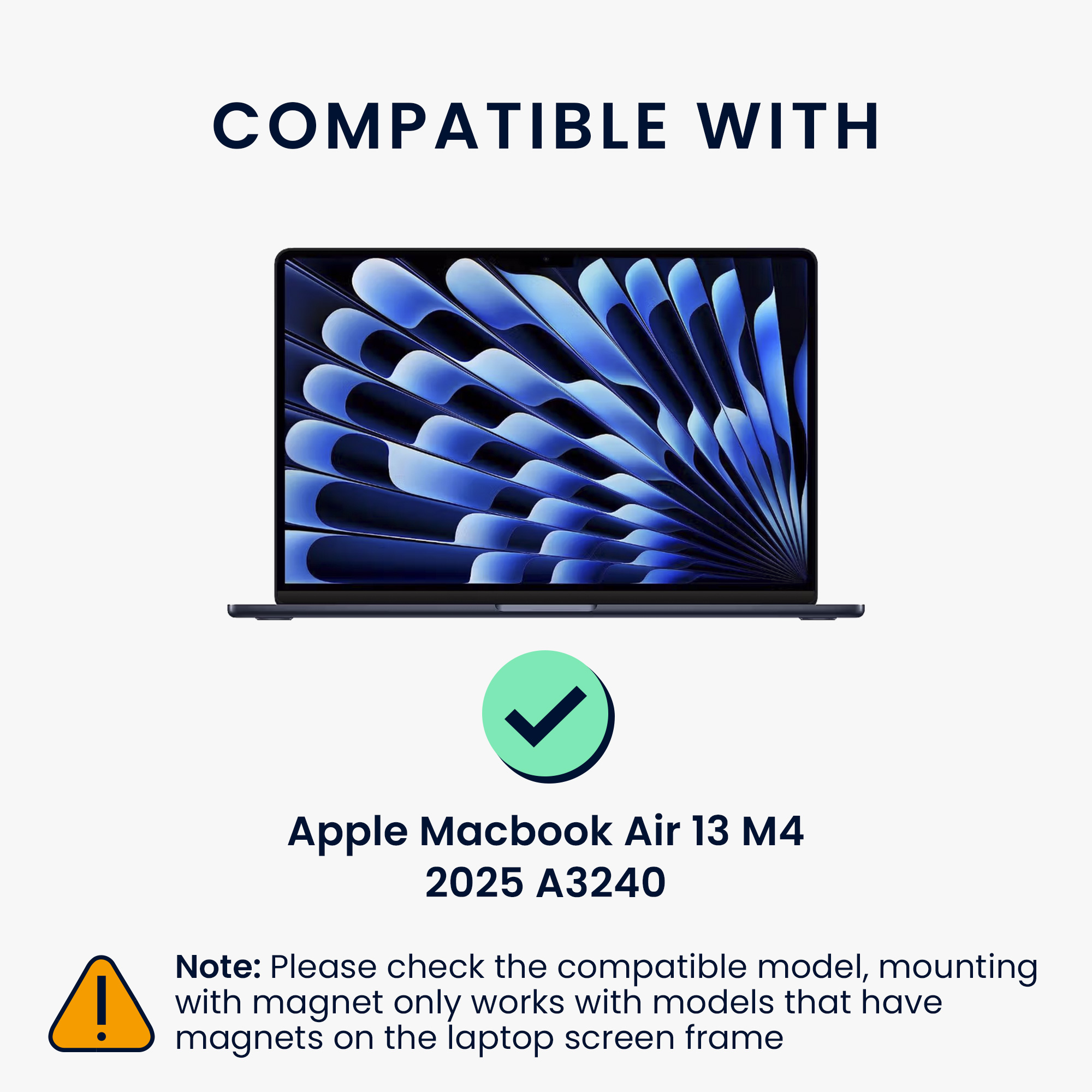 Privacy fólie pro Apple MacBook Air 13 M4 2025 A3240 kwmobile