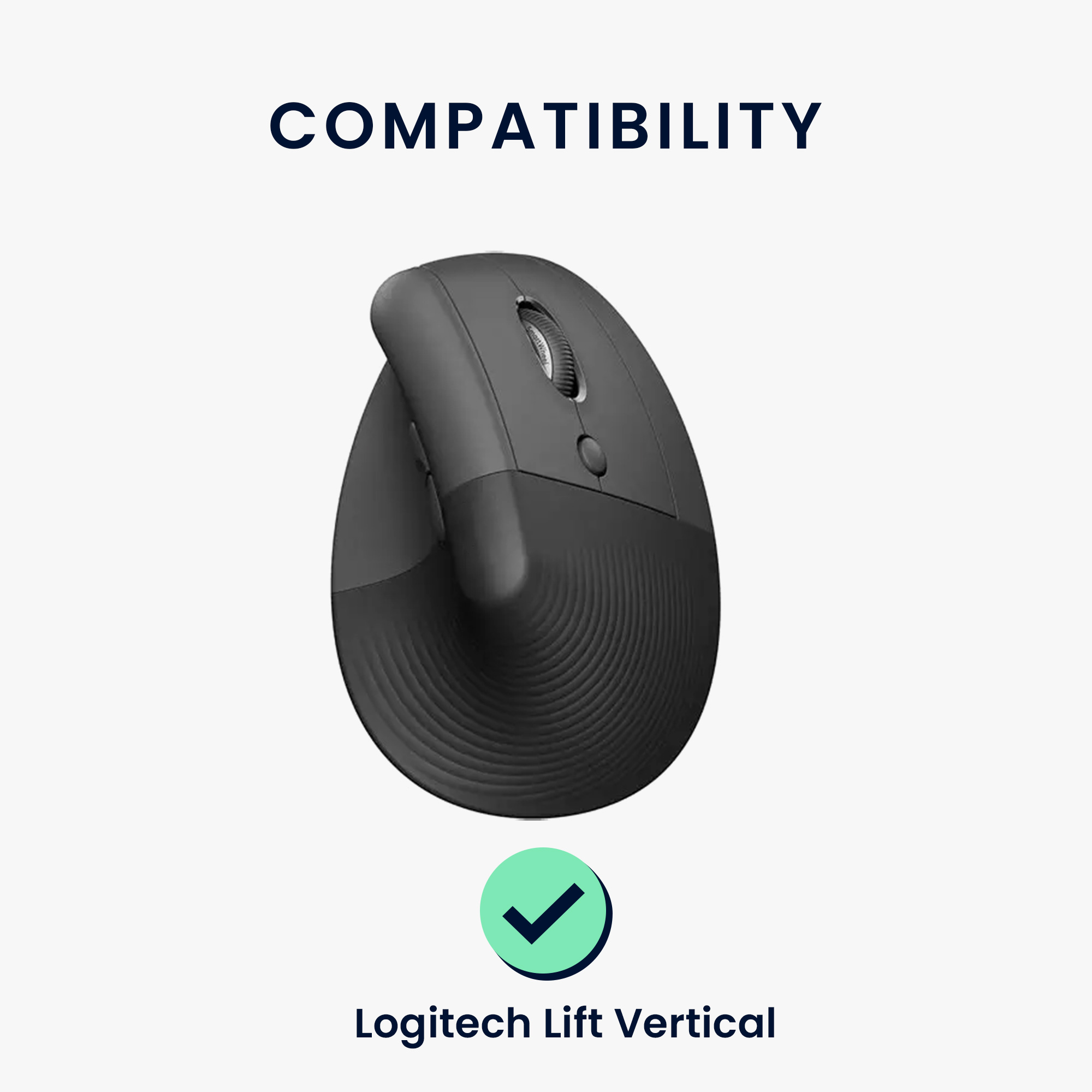 Náhradní nožičky na myš pro Logitech Lift Vertical Computer Mouse Skates Sticker kwmobile - černá