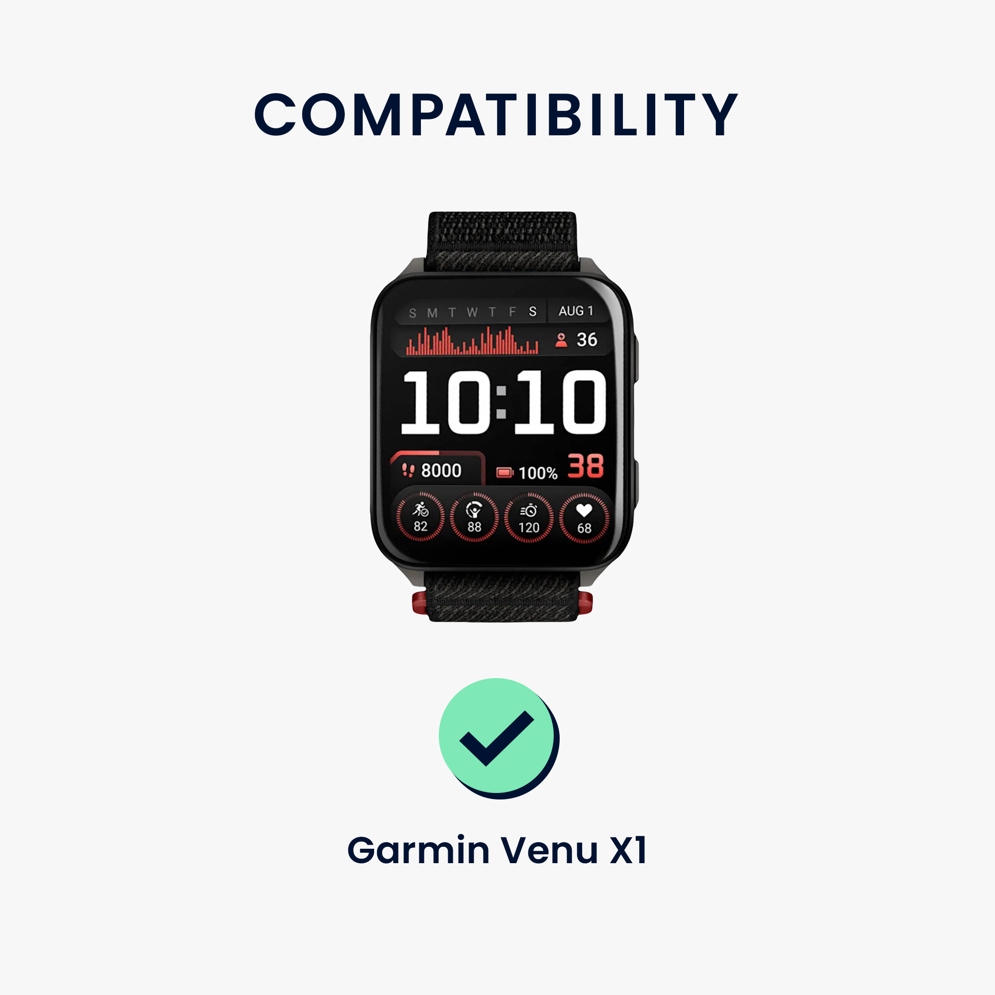 2 ks Ochranná fólie kwmobile pro Garmin Venu X1