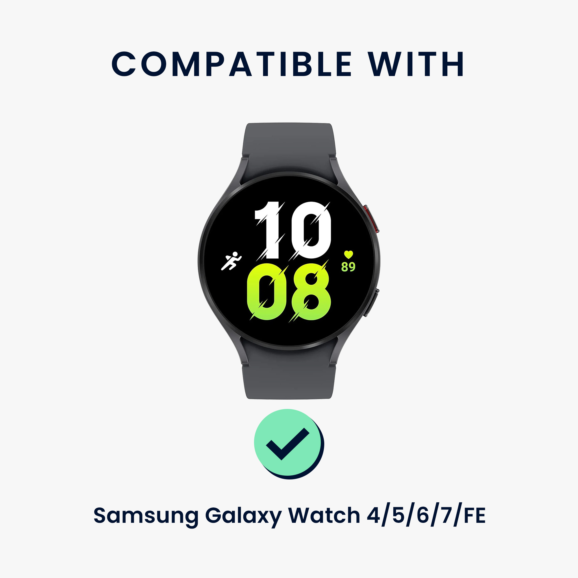 Řemínek na hodinky Galaxy Watch 4 / 5 / 6 Galaxy Watch 7 / FE Band kwmobile černý
