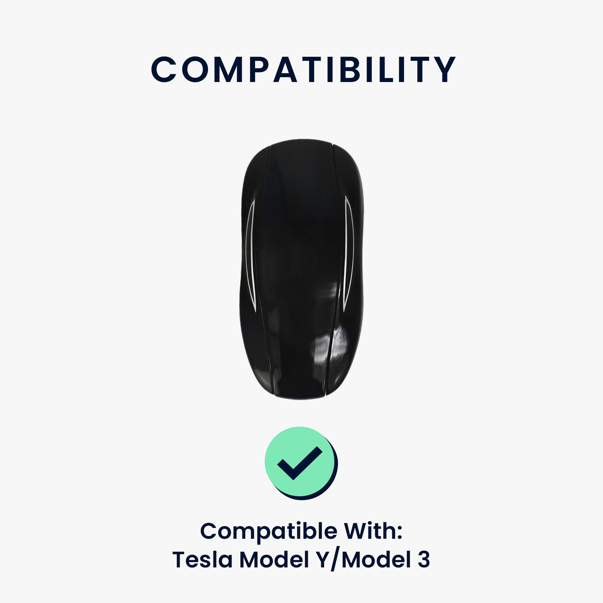 Obal na klíč od auta pro Tesla Model Y / Model 3 kwmobile TPU - modrá vysoký lesk