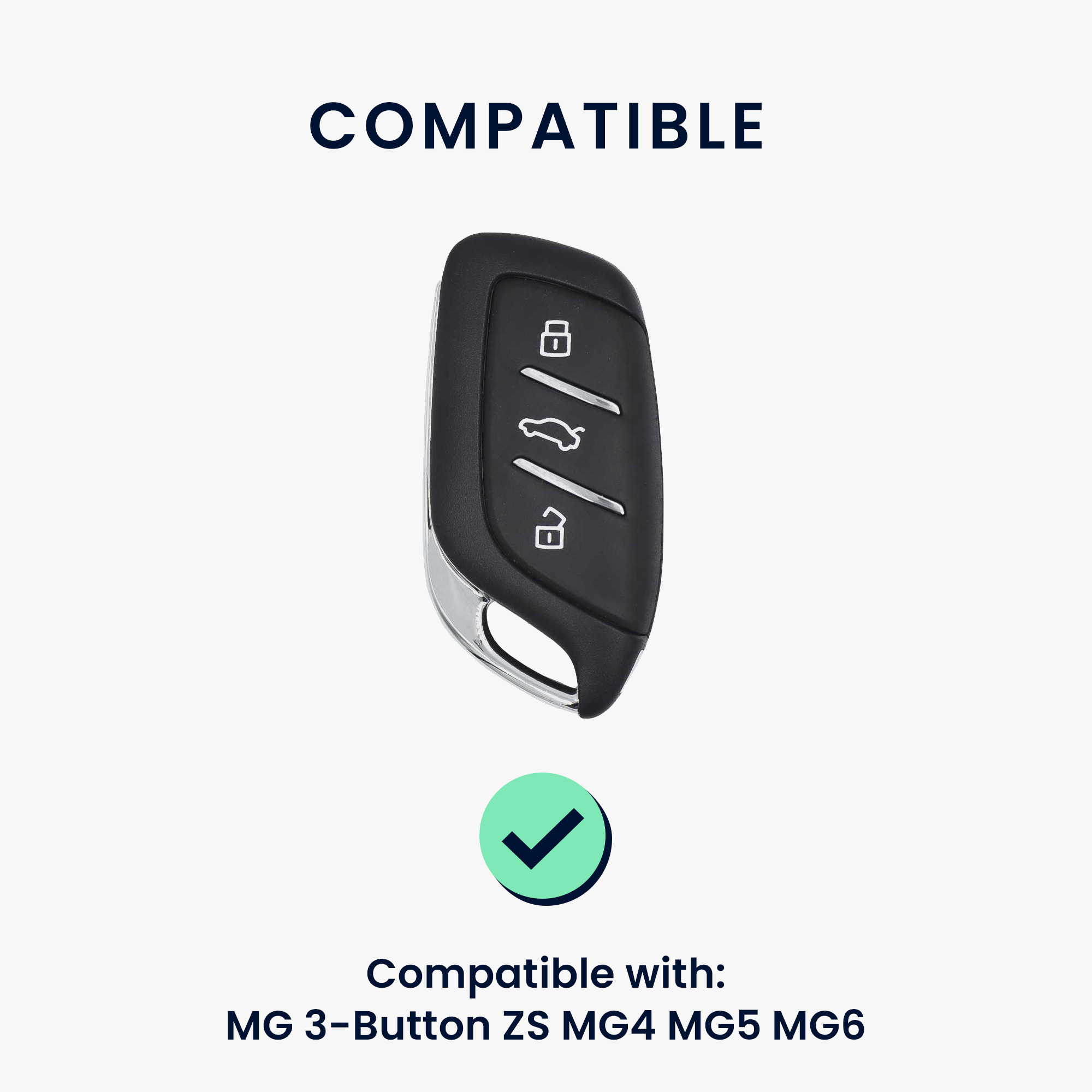 Pouzdro na klíč od auta kwmobile MG 3 tlačítka ZS/MG4/MG5/MG6