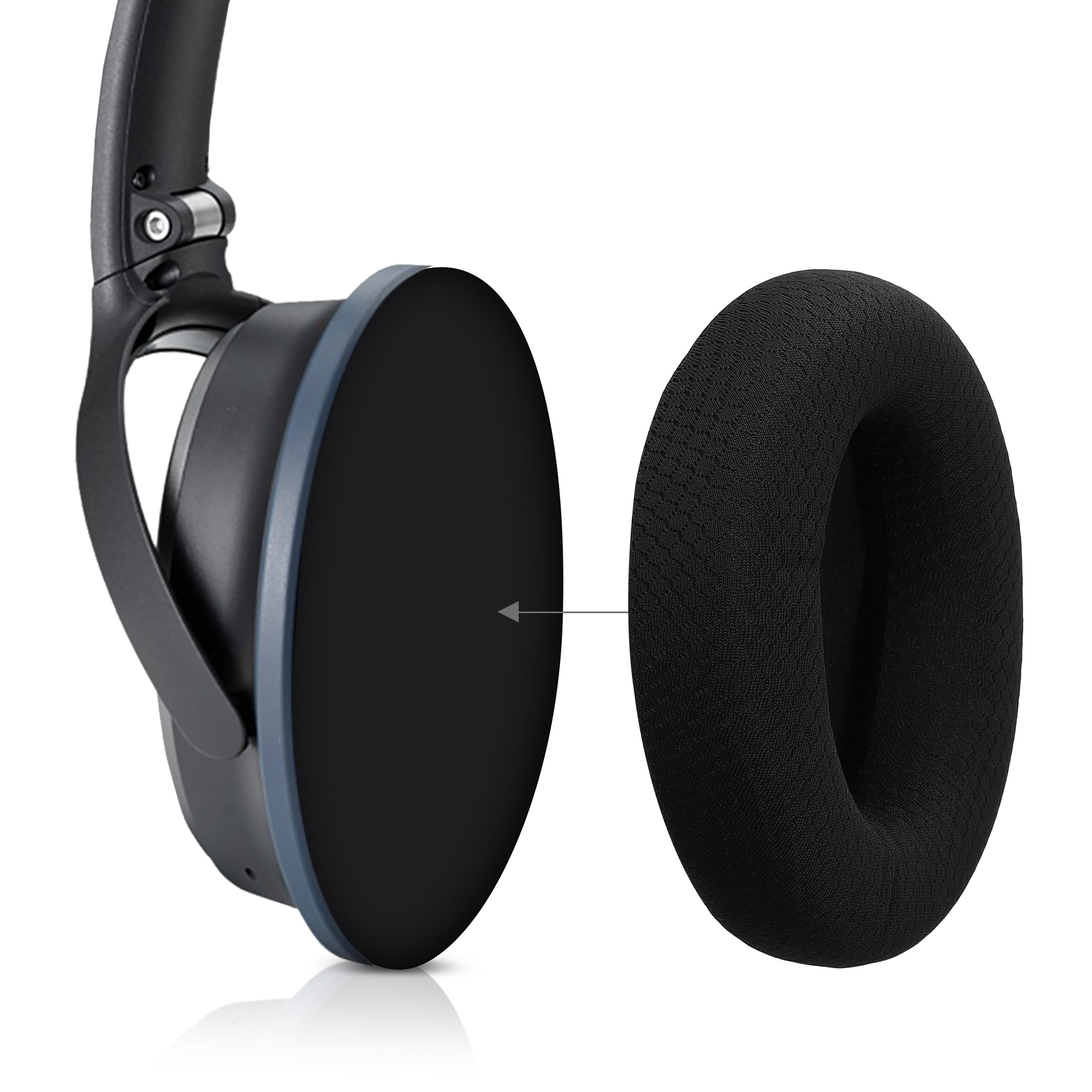 Náhradní náušníky kwmobile Razer Kraken V4 - černá
