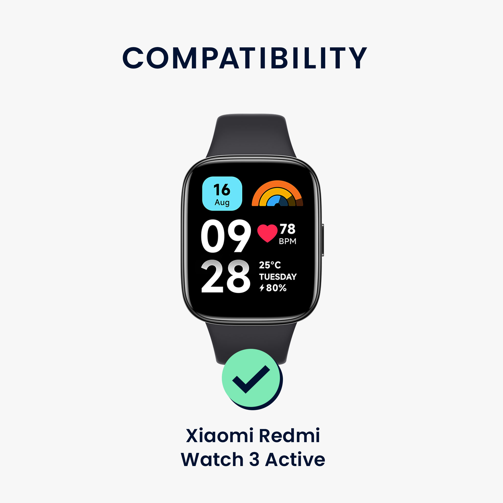 kwmobile řemínek k hodinkám Redmi Watch 3 Active - vícebarevná