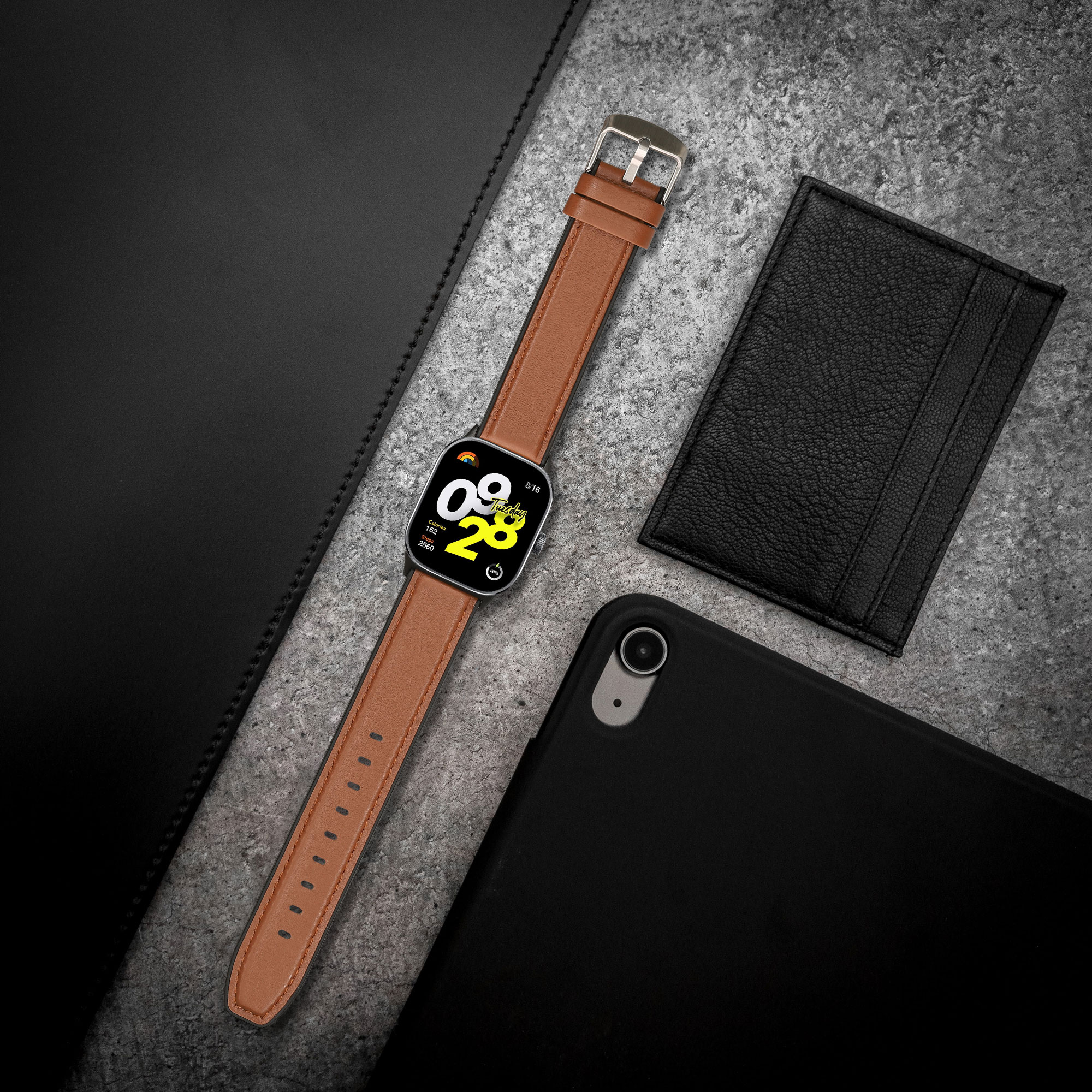 kwmobile řemínek k hodinkám Redmi Watch 5 & 4 / Smart - hnědá / černá