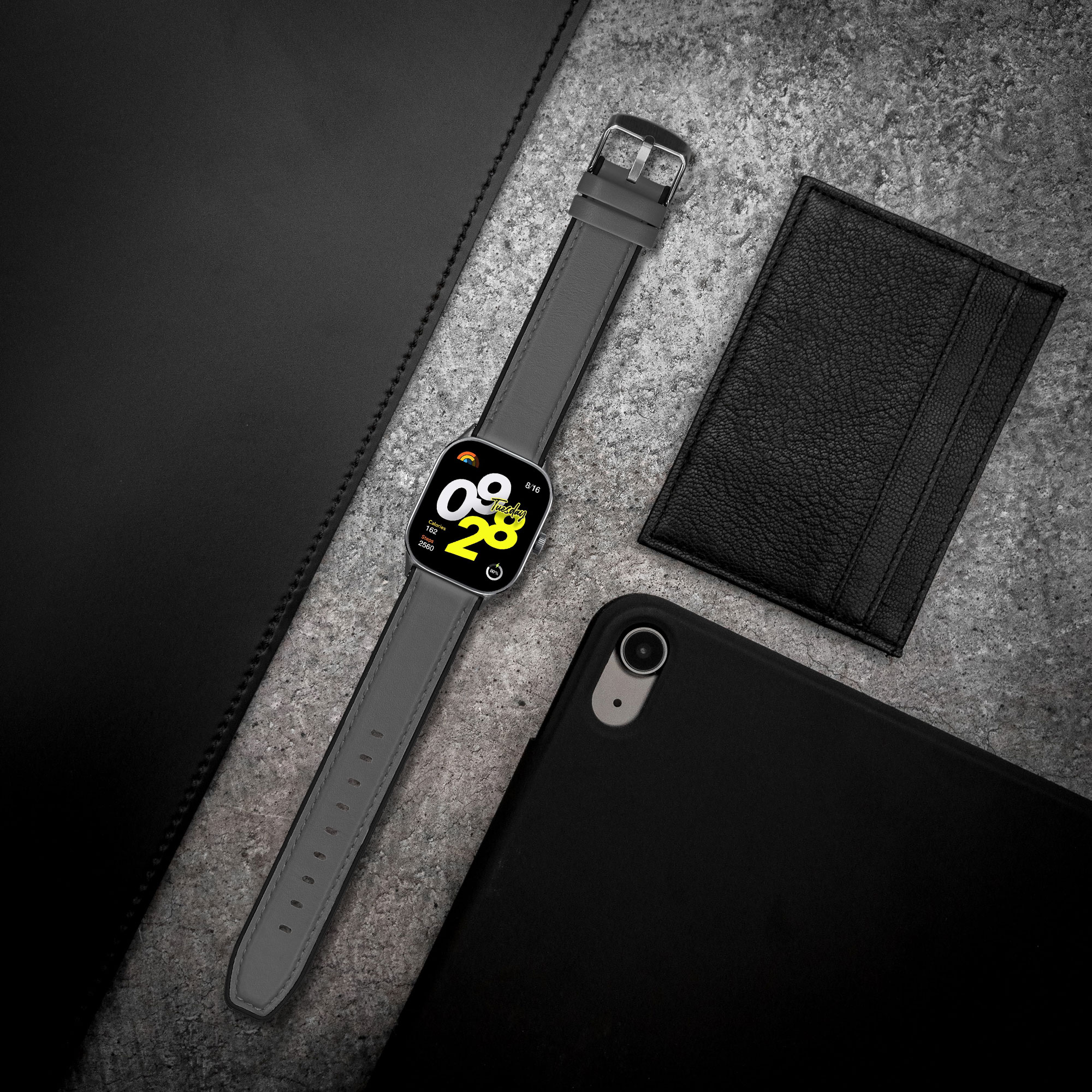 Řemínek pro Xiaomi Redmi Watch 5 & 4 / Smart Band 8 Pro / Smart Band 9 Pro kwmobile silikonové - šedá