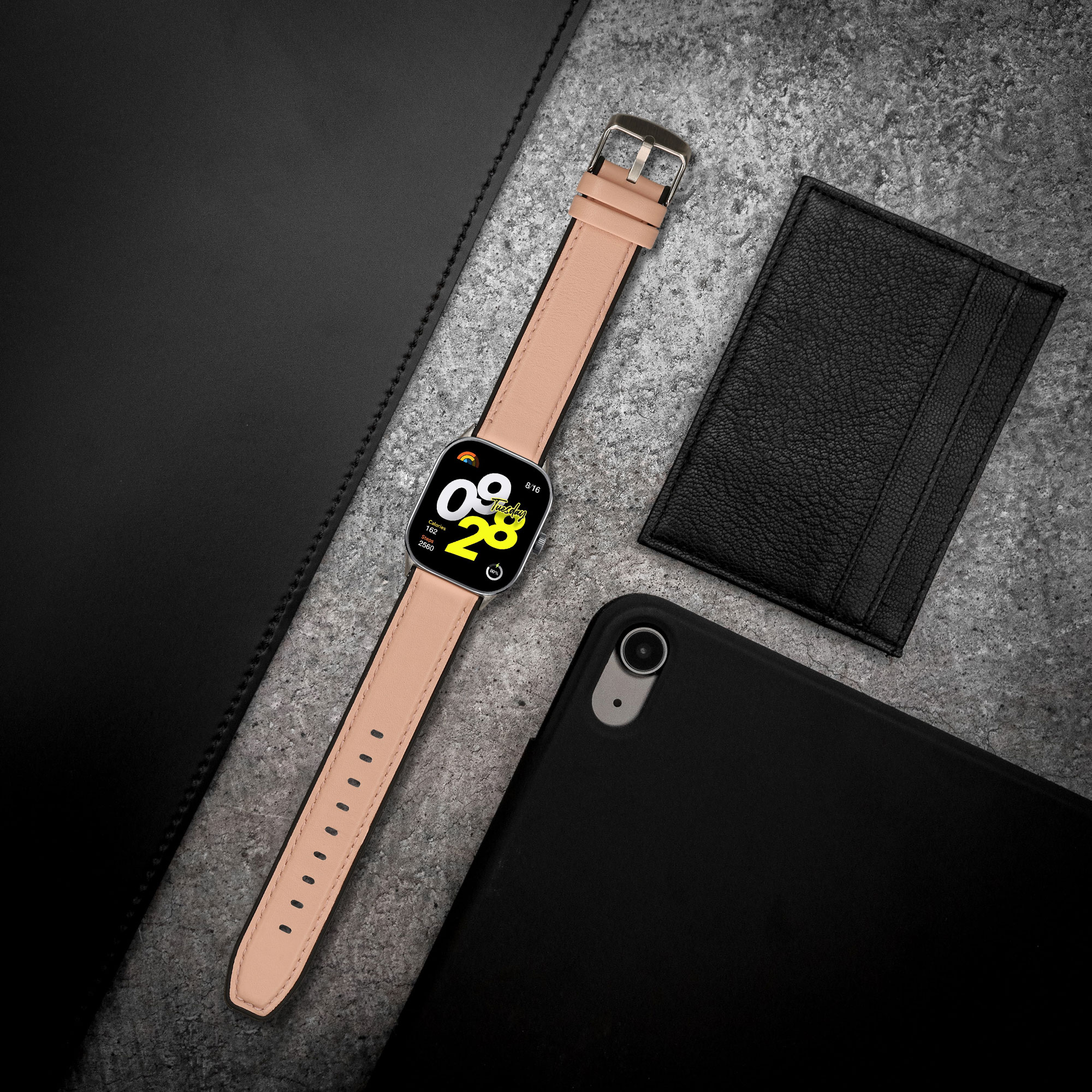Řemínek pro Xiaomi Redmi Watch 5 & 4 / Smart Band 8 Pro / Smart Band 9 Pro kwmobile silikonové - starorůžová