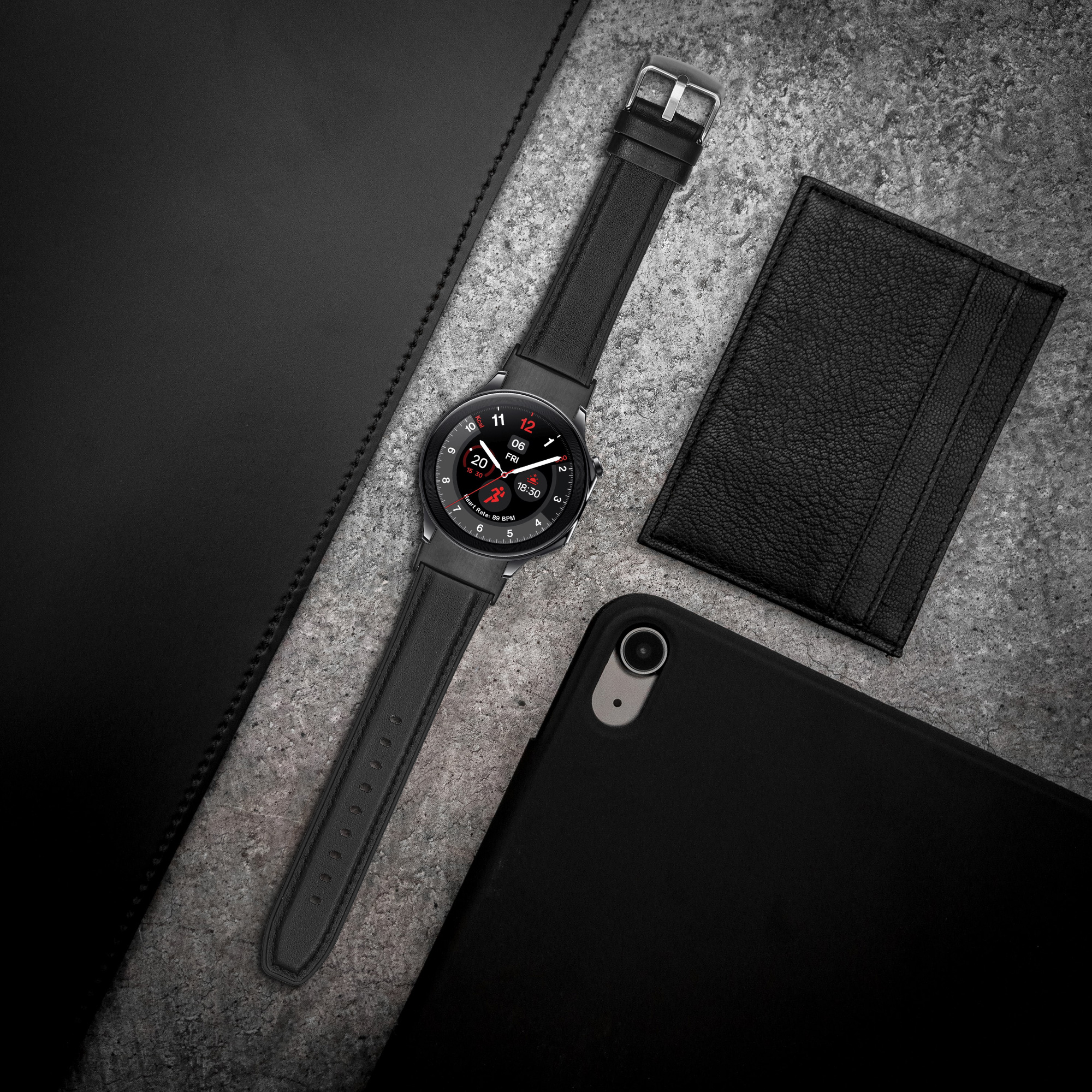 Řemínek kwmobile pro OnePlus Watch 3 / 2 / 2R / Oppo Watch X2 - černá