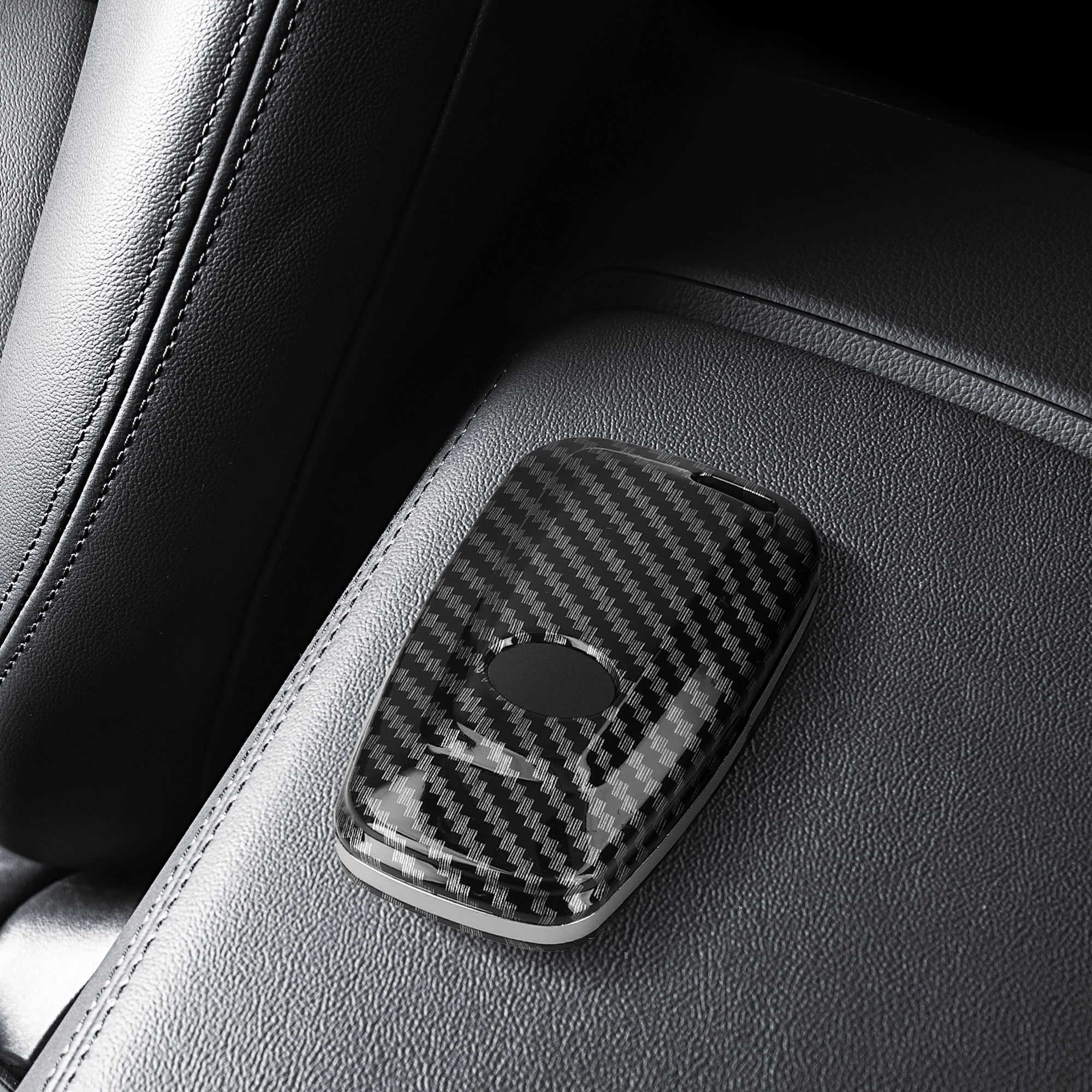 Pouzdro na klíč od auta Toyota 2 Button Car Key Smart Key kwmobile - karbonově černá