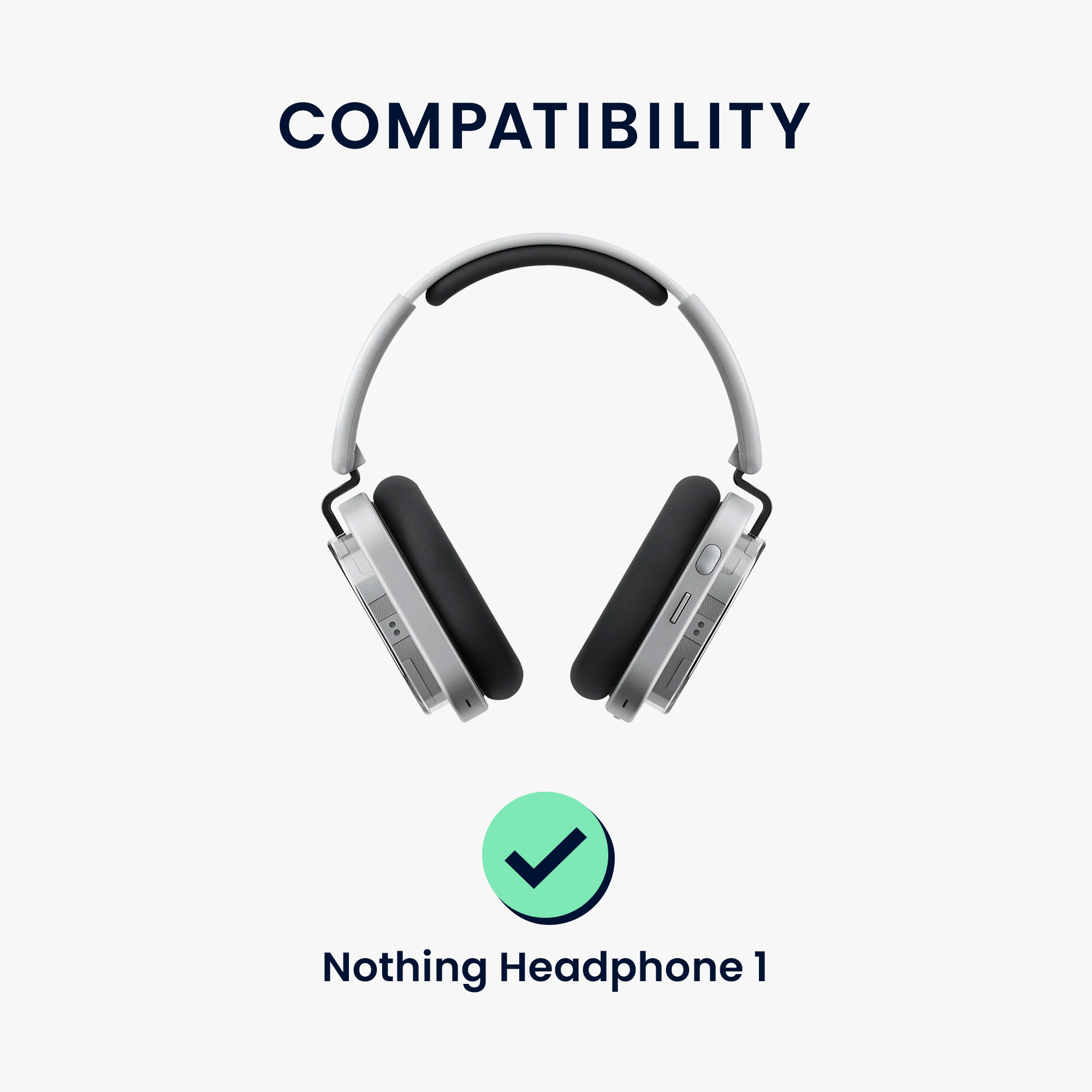 Silikonový kryt pro Nothing Headphone (1) kwmobile silikonové - starorůžová