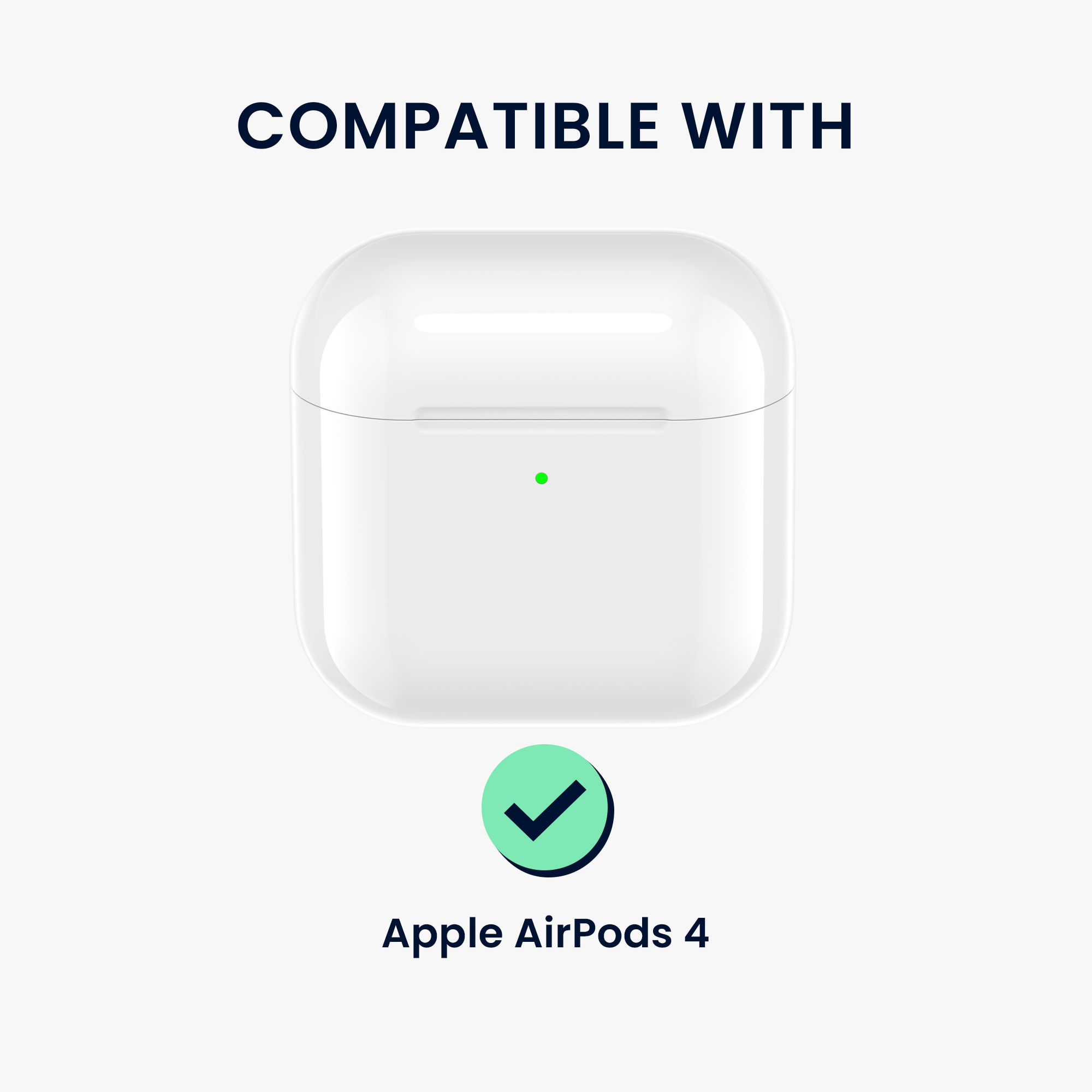 Transparentní pouzdro na sluchátka pro Apple Airpods 4 kwmobile se stojánkem TPU
