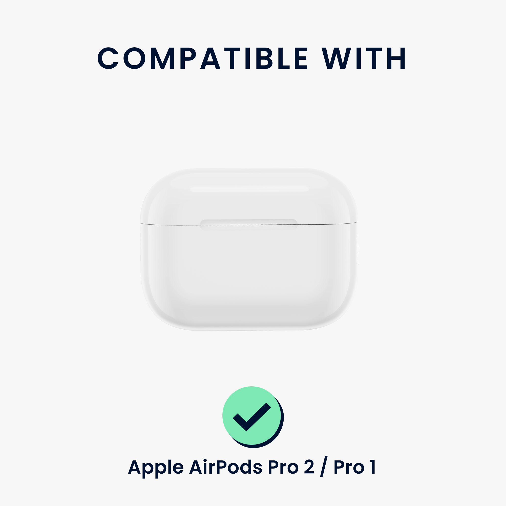 Transparentní pouzdro na sluchátka pro Apple Airpods Pro 2 / Pro 1 kwmobile se stojánkem TPU - modrá / transparentní