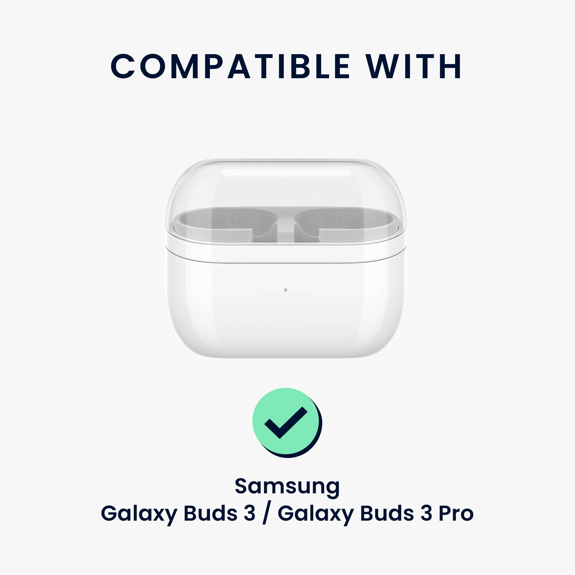 Čiré pouzdro na sluchátka Samsung Galaxy Buds 3 kwmobile transparentní