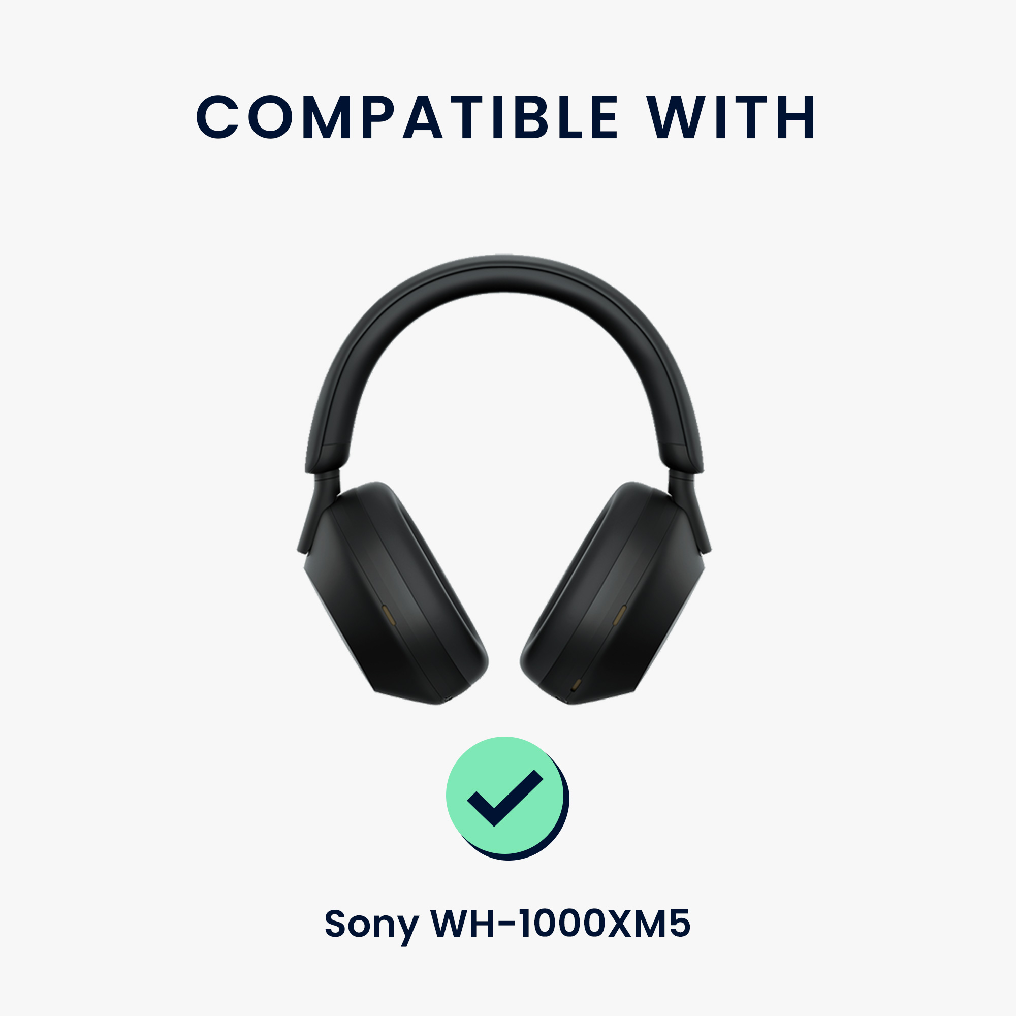 3v1 silikonové pouzdro na sluchátka pro Sony WH-1000XM5 kwmobile - tmavě modrá