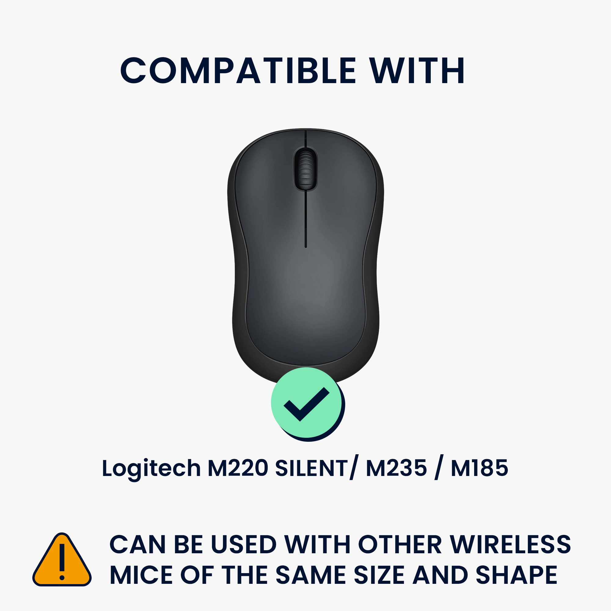 Pouzdro na myš pro Logitech M220 SILENT / M235 / M185 kwmobile neoprenové - vintage modrá