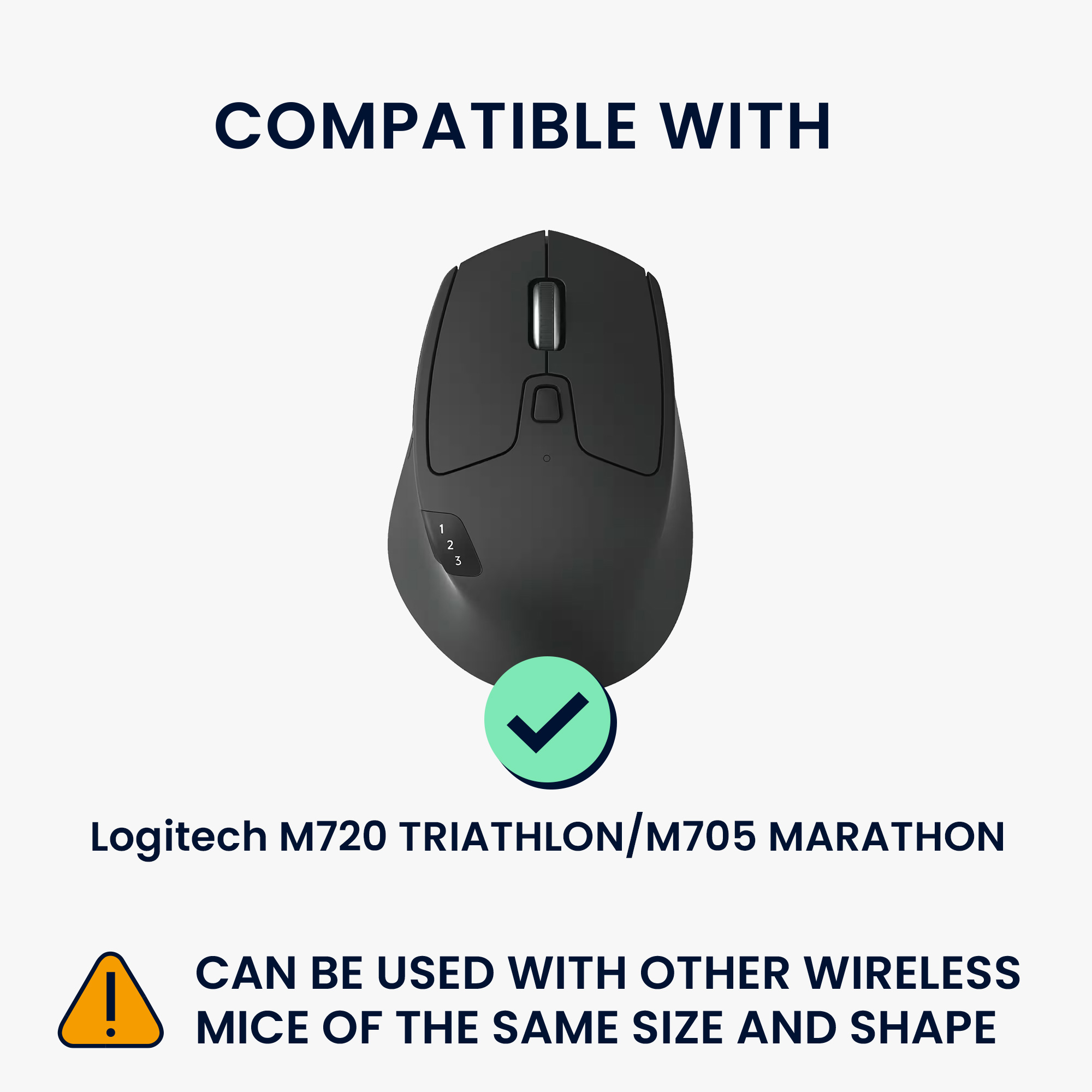 Pouzdro na myš pro Logitech M720 TRIATHLON / M705 MARATHON kwmobile neoprenové - vintage modrá