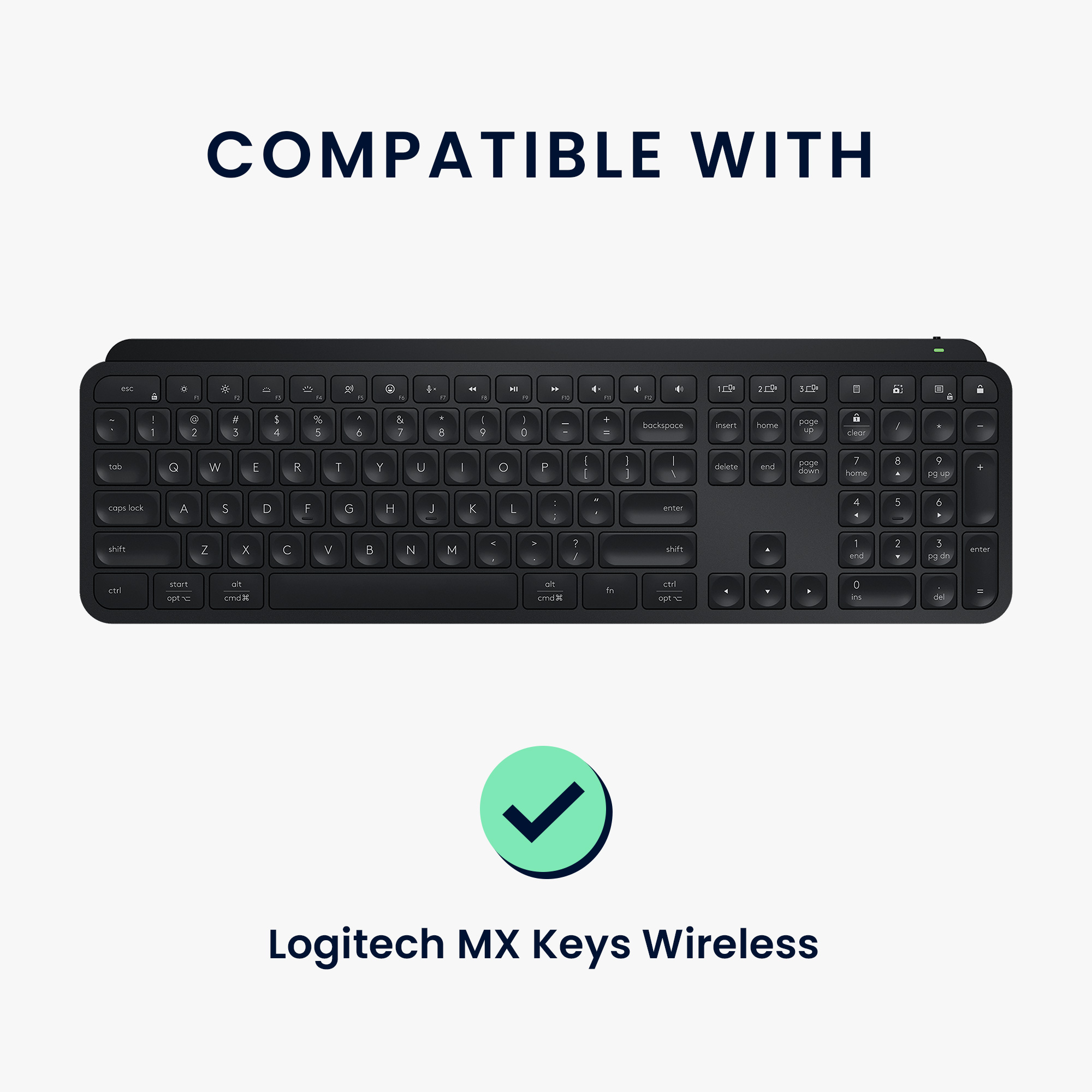 Kryt klávesnice proti prachu pro Logitech MX Keys Wireless kwmobile - kočky