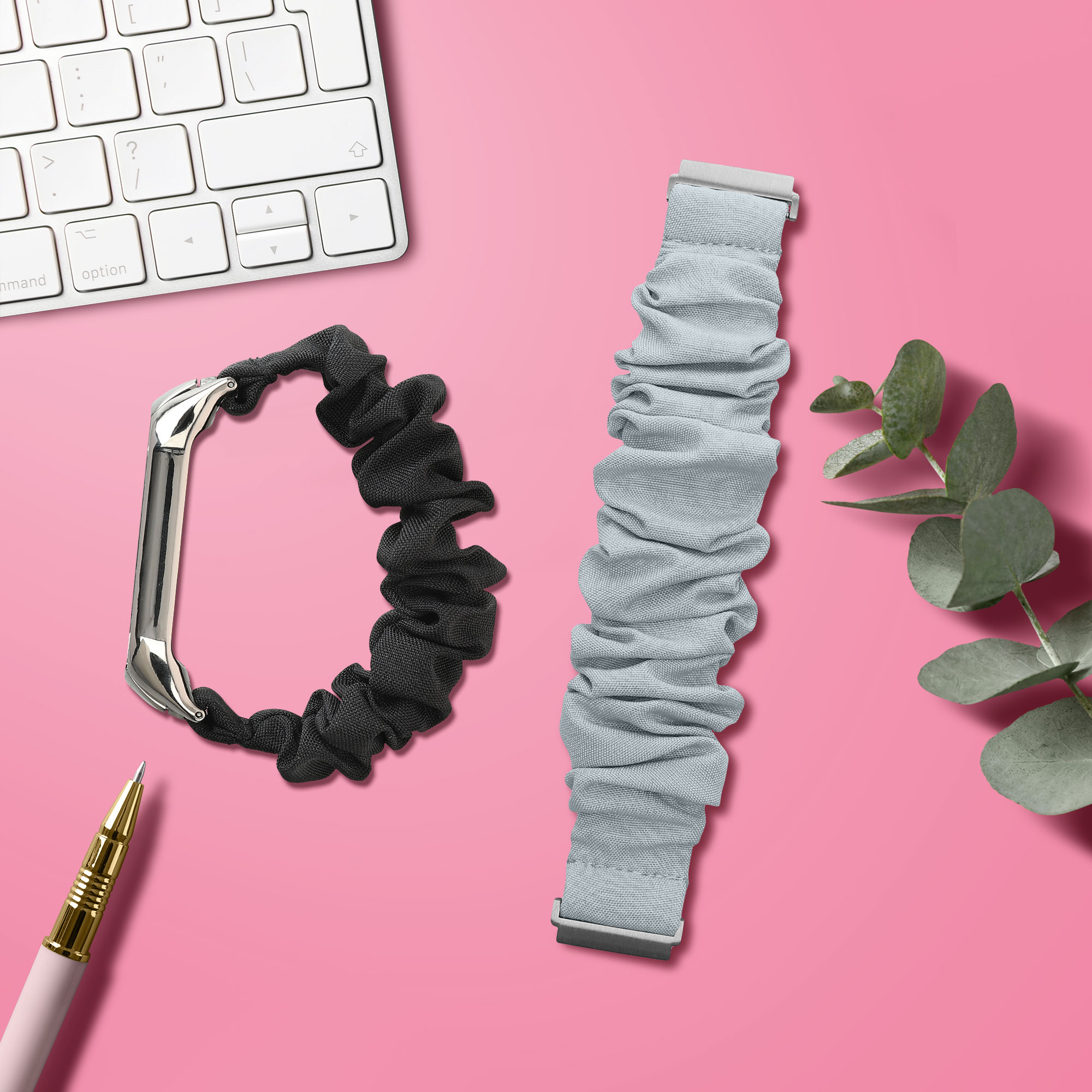 Řemínek na hodinky pro Xiaomi Redmi Watch 5 Active / Watch 5 Lite kwmobile - světle modrá látkový řemínek na hodinky (scrunchie)
