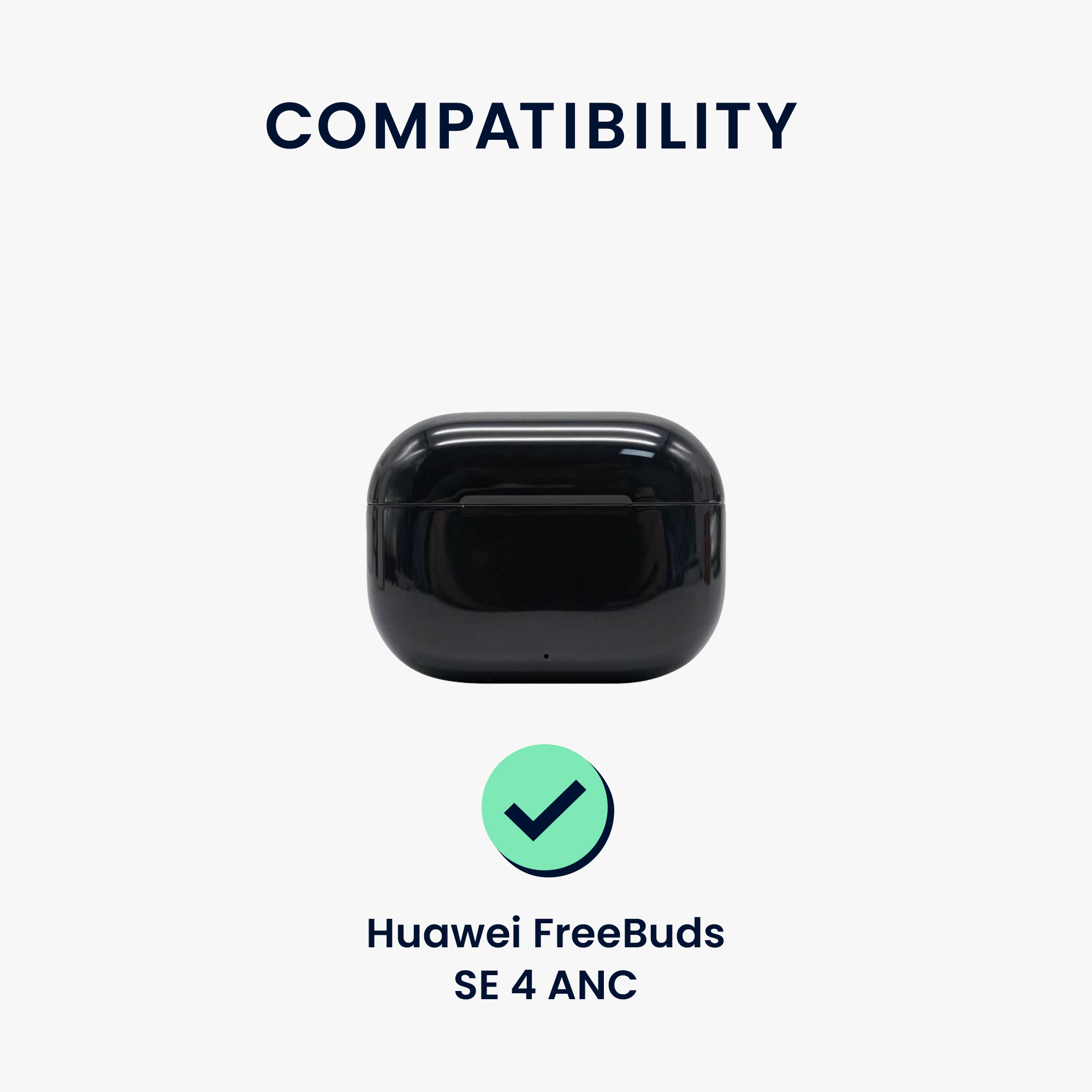 Obal pro Huawei Freebuds SE 4 ANC kwmobile s karabinou silikonové - tmavě zelená