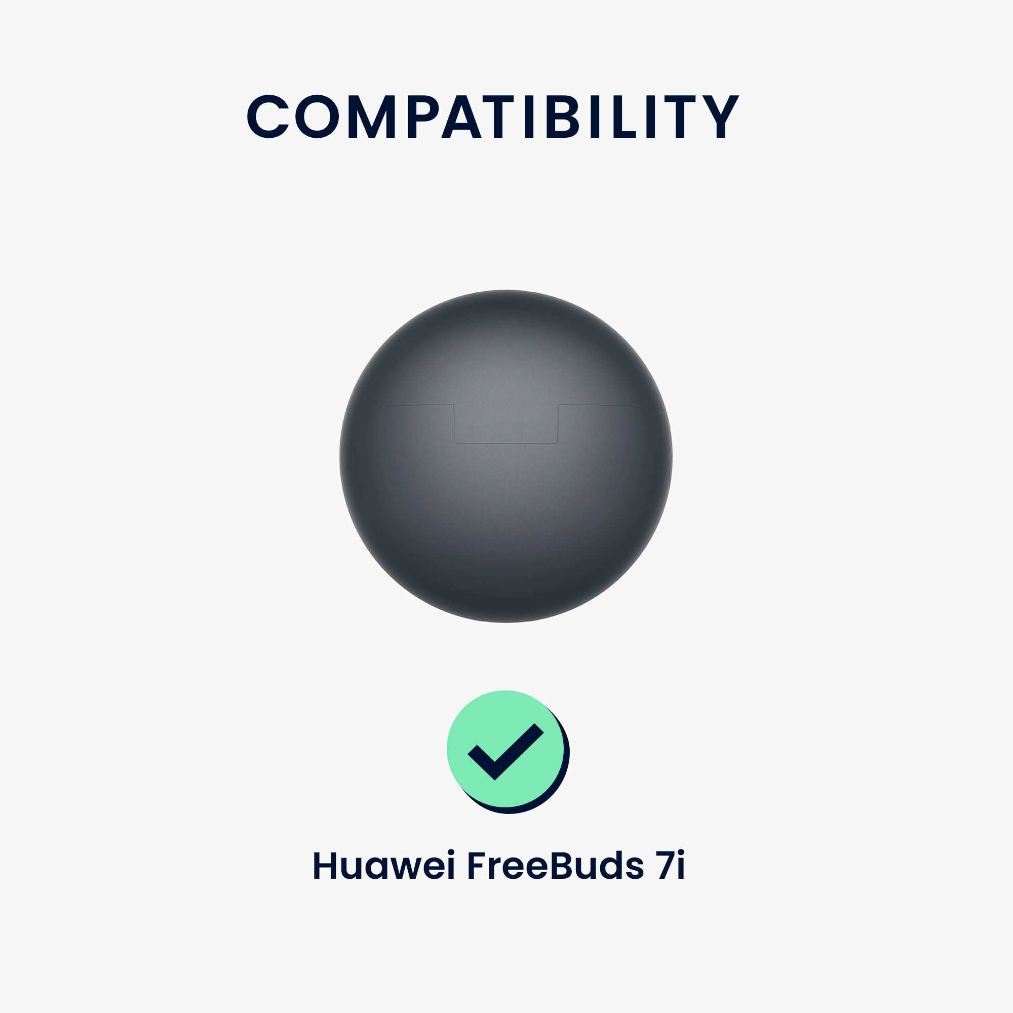 Silikonový kryt pro Huawei FreeBuds 7i kwmobile silikonové - černá