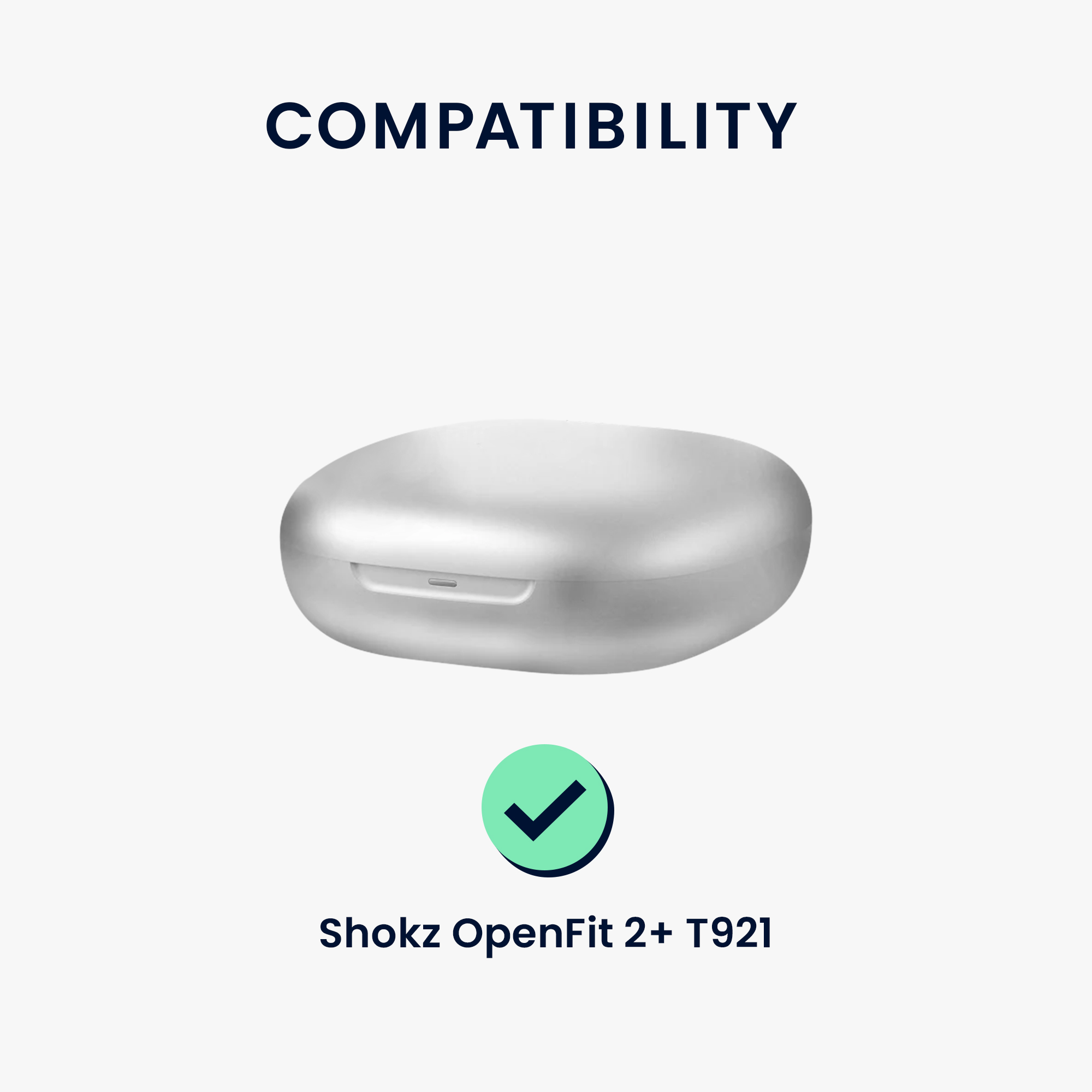 Obal pro Shokz OpenFit 2+ T921 kwmobile s karabinou silikonové - černá