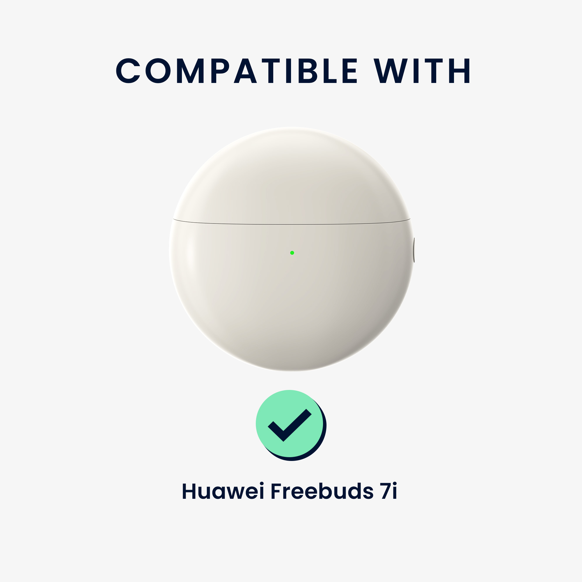 Pouzdro na sluchátka pro Huawei FreeBuds 7i kwmobile silikonové - transparentní