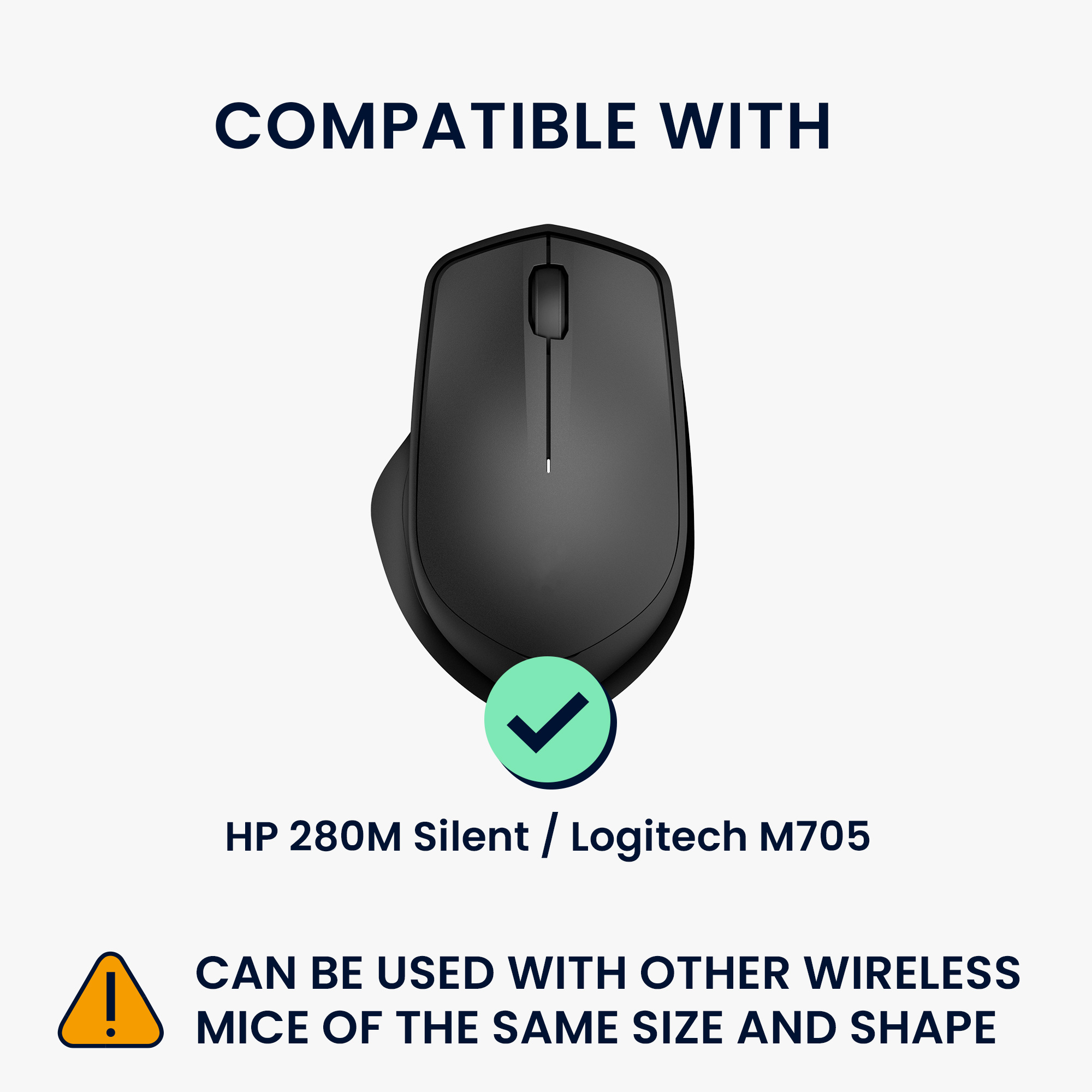 Pouzdro na myš pro HP 280M Silent / Logitech M705 kwmobile neoprenové - vintage modrá